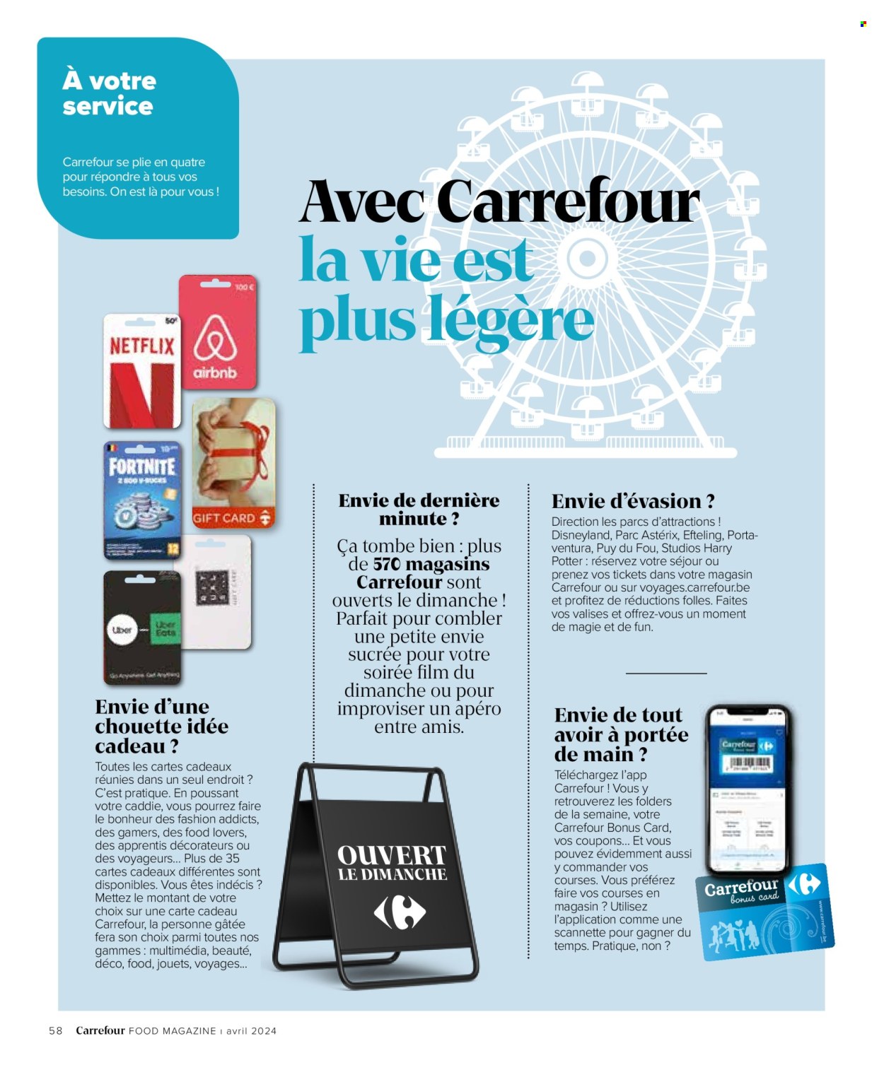 Catalogue Carrefour - 1.4.2024 - 30.4.2024. Page 58.