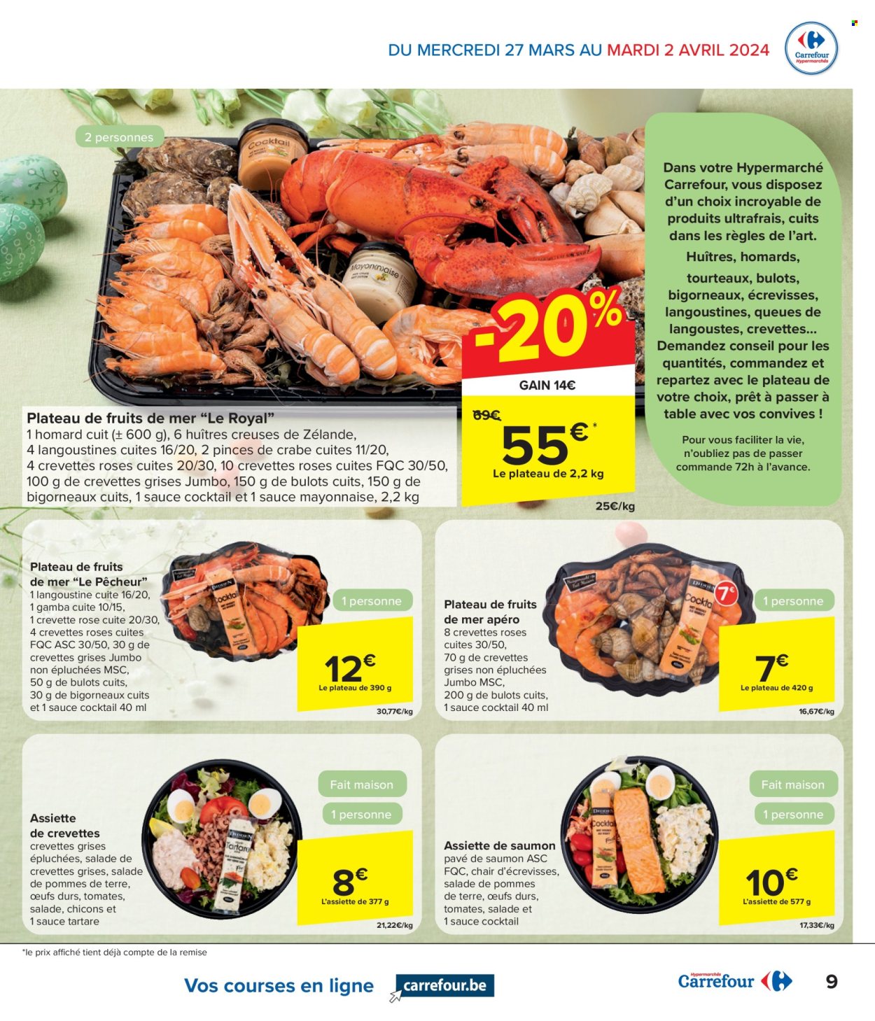 Catalogue Carrefour hypermarkt - 27.3.2024 - 8.4.2024. Page 9.