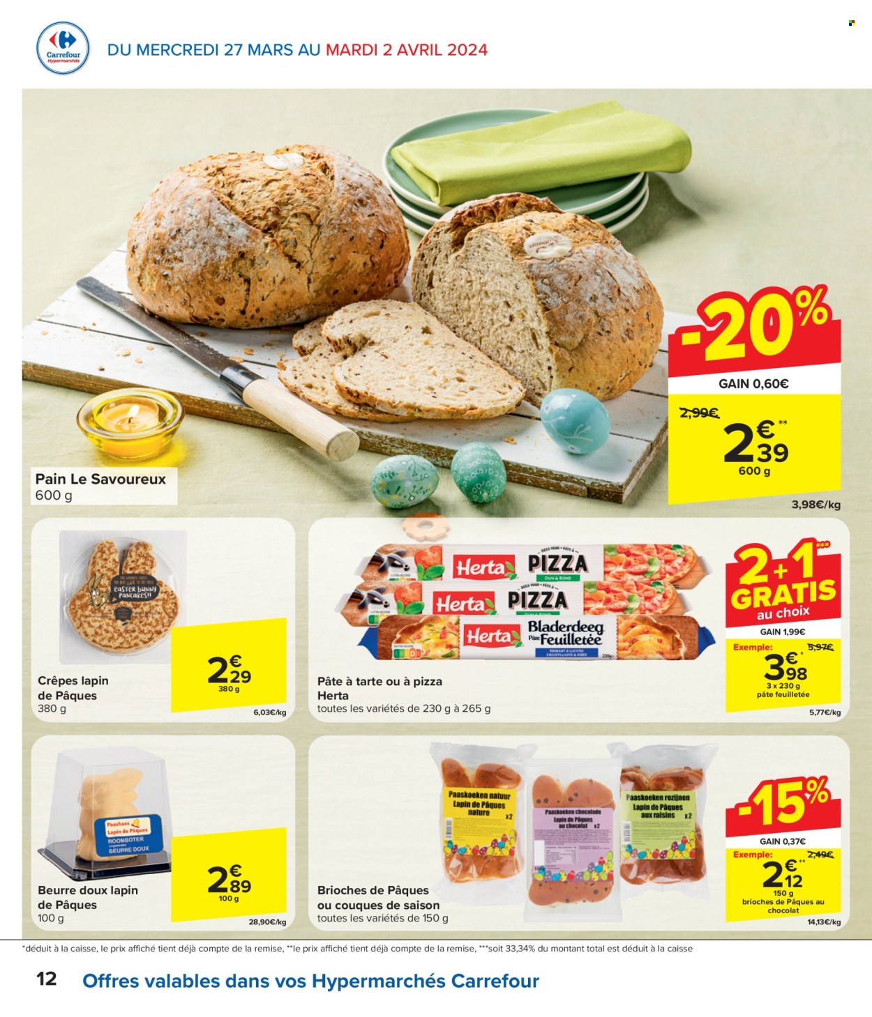 Catalogue Carrefour hypermarkt - 27.3.2024 - 8.4.2024. Page 12.