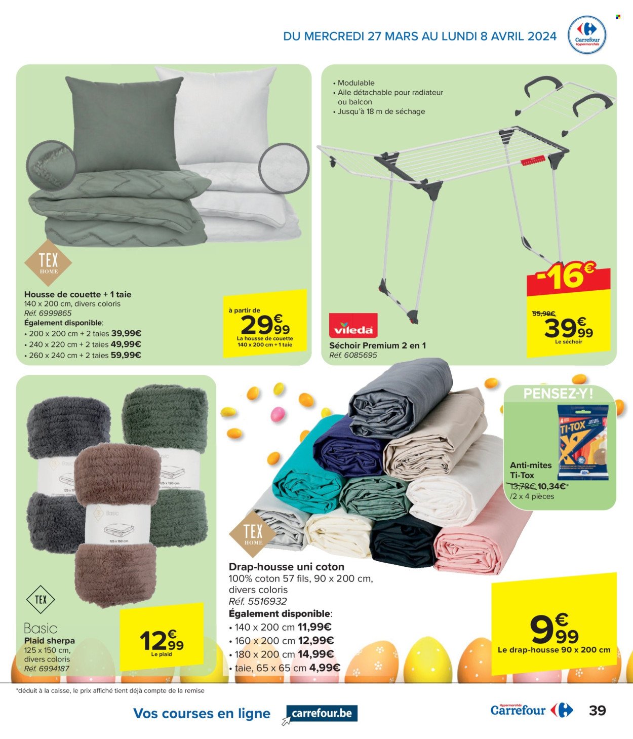 Catalogue Carrefour hypermarkt - 27.3.2024 - 8.4.2024. Page 39.