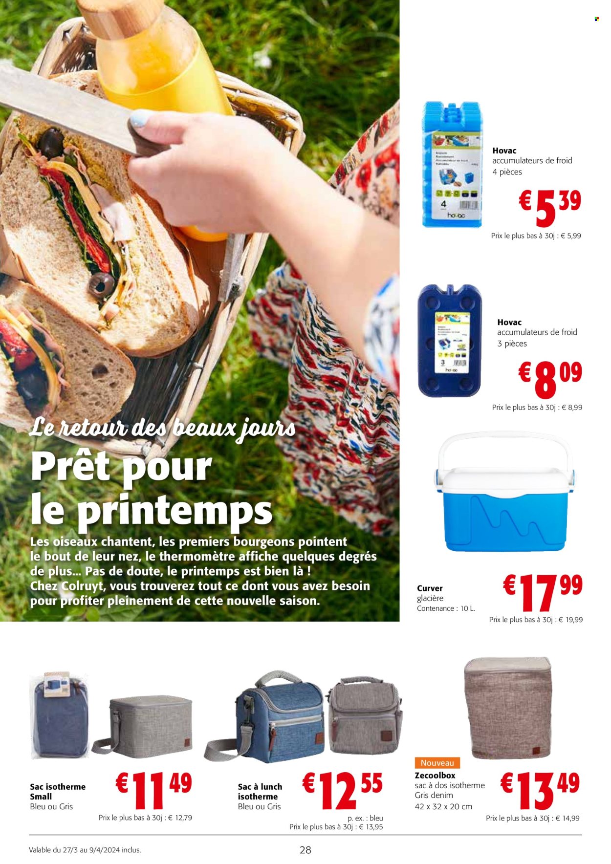 Catalogue Colruyt - 27.3.2024 - 9.4.2024. Page 1.
