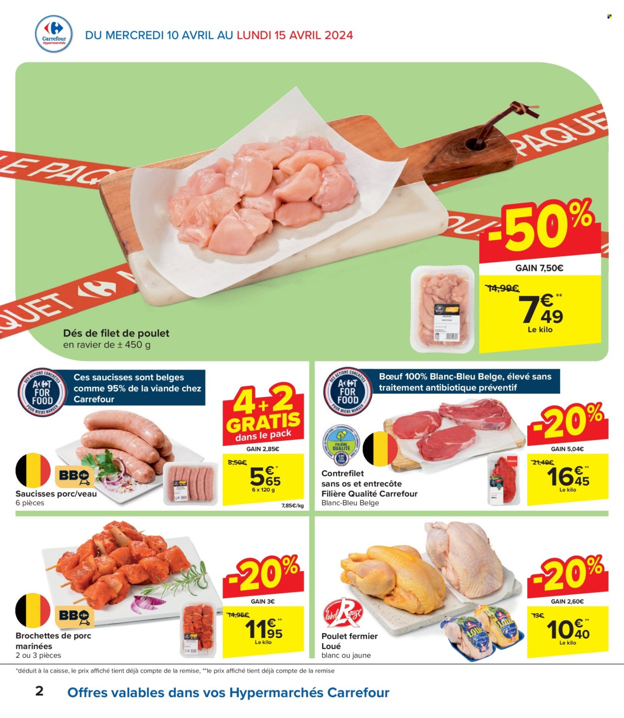 Catalogue Carrefour hypermarkt - 10.4.2024 - 22.4.2024. Page 2.