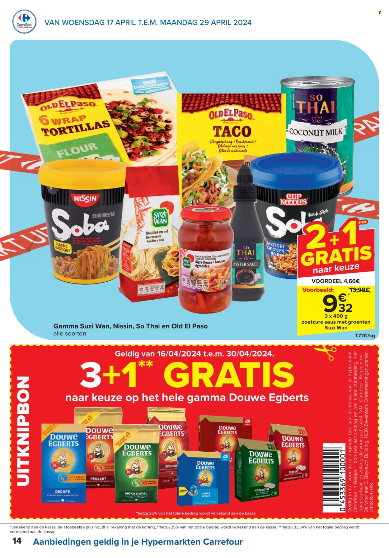 Catalogue Carrefour hypermarkt - 17.4.2024 - 29.4.2024. Page 14.