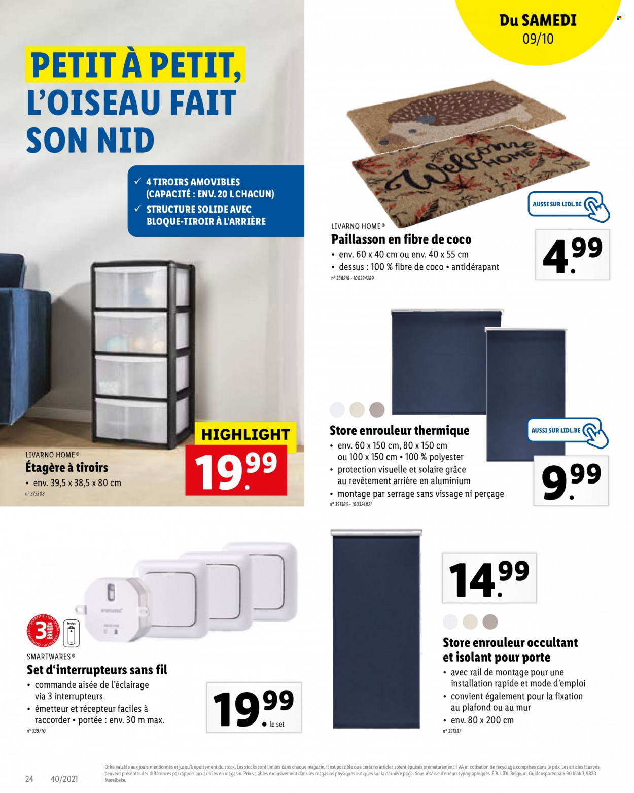 Catalogue Lidl - 4.10.2021 - 9.10.2021. Page 23.