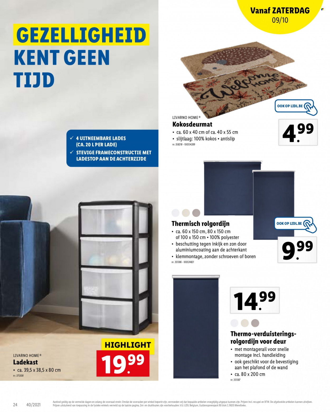 Catalogue Lidl - 4.10.2021 - 9.10.2021. Page 24.