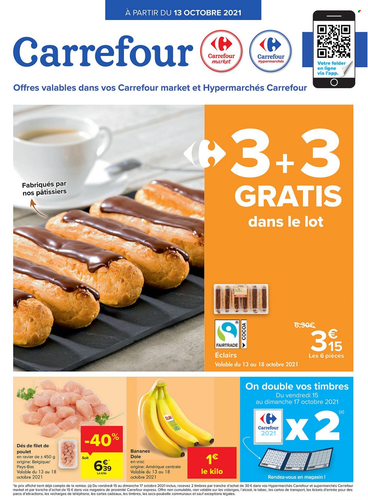Catalogue Carrefour - 13.10.2021 - 18.10.2021. Page 1.