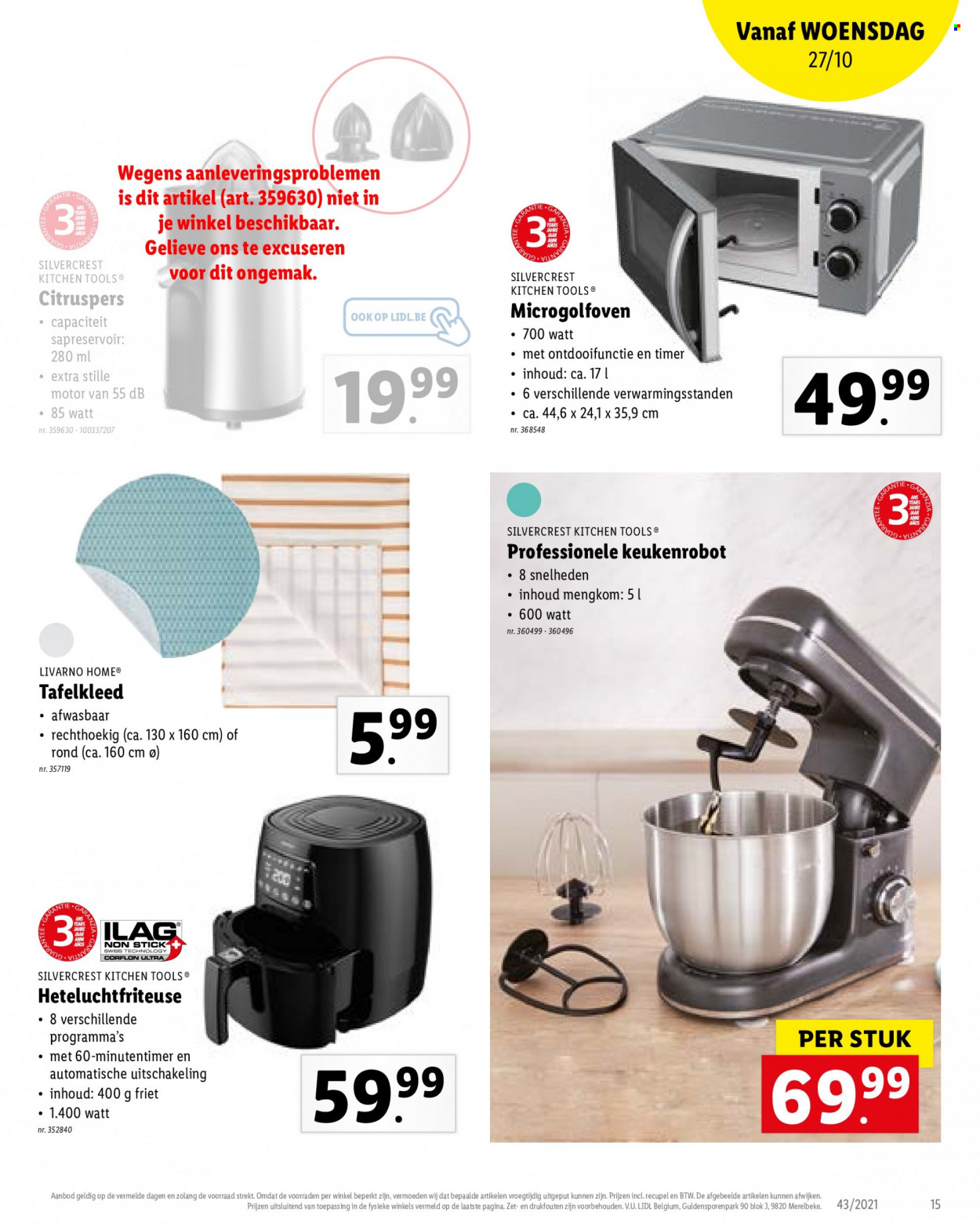 Catalogue Lidl - 25.10.2021 - 30.10.2021. Page 15.