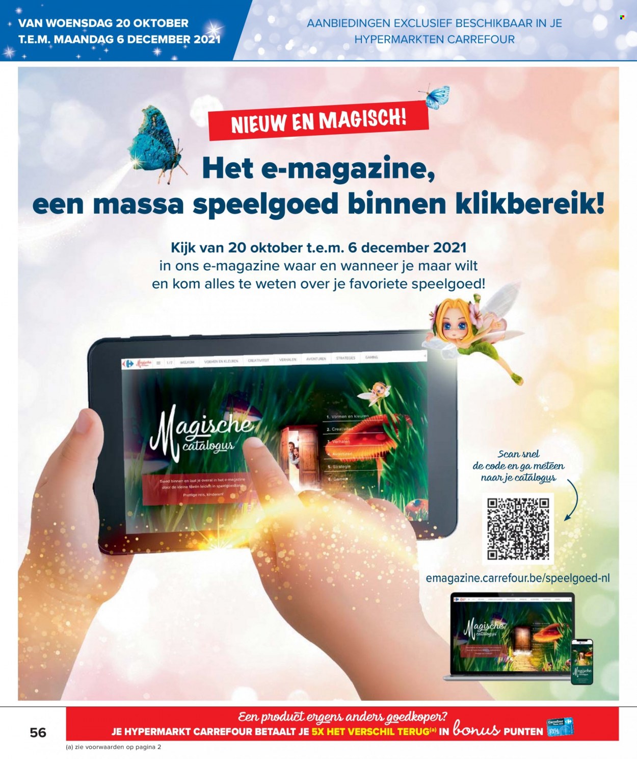 Catalogue Carrefour hypermarkt - 20.10.2021 - 6.12.2021. Page 56.