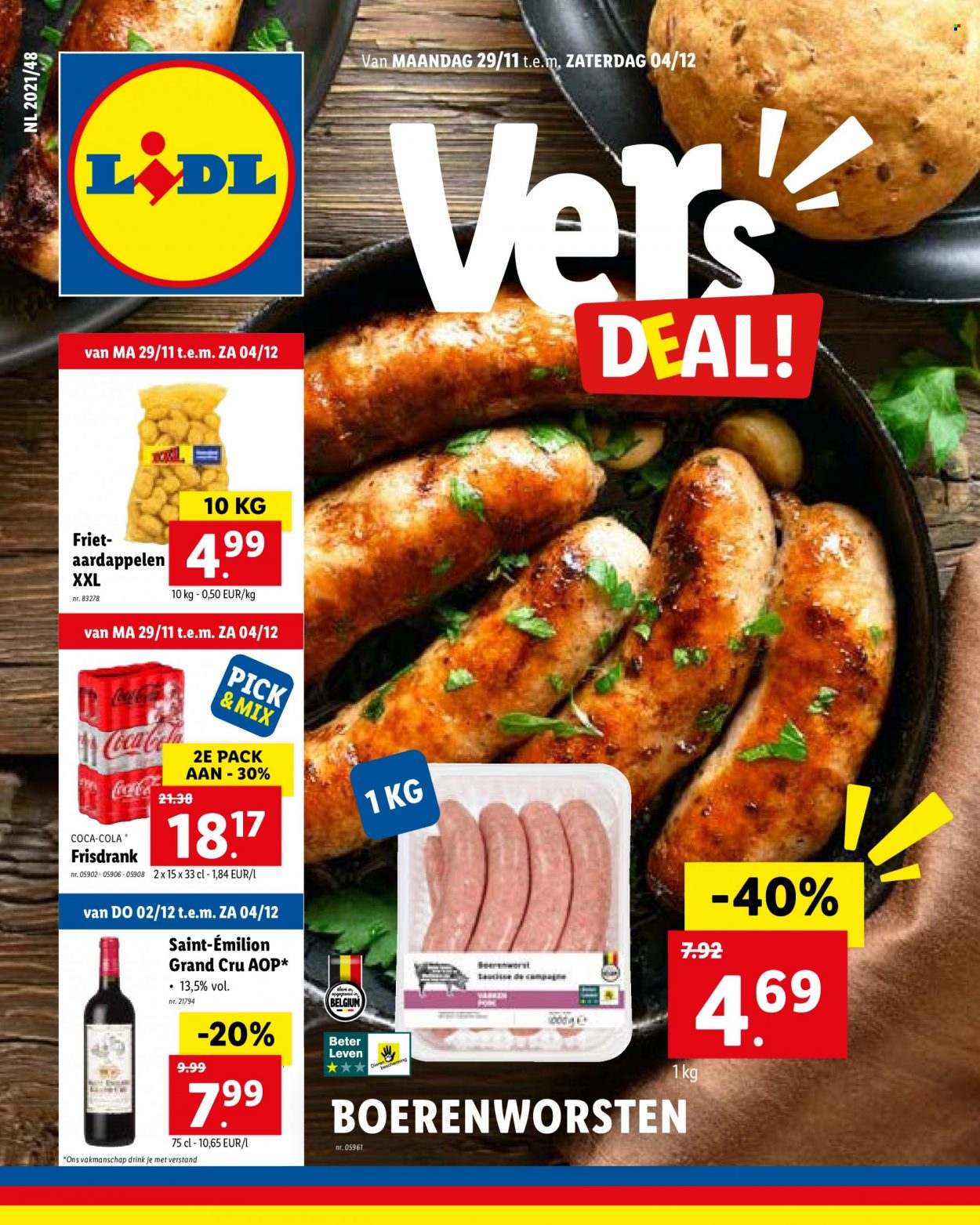 Catalogue Lidl - 29.11.2021 - 4.12.2021. Page 1.