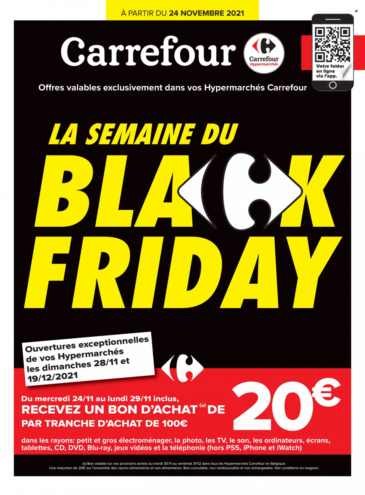 Catalogue Carrefour hypermarkt - 24.11.2021 - 6.12.2021. Page 1.