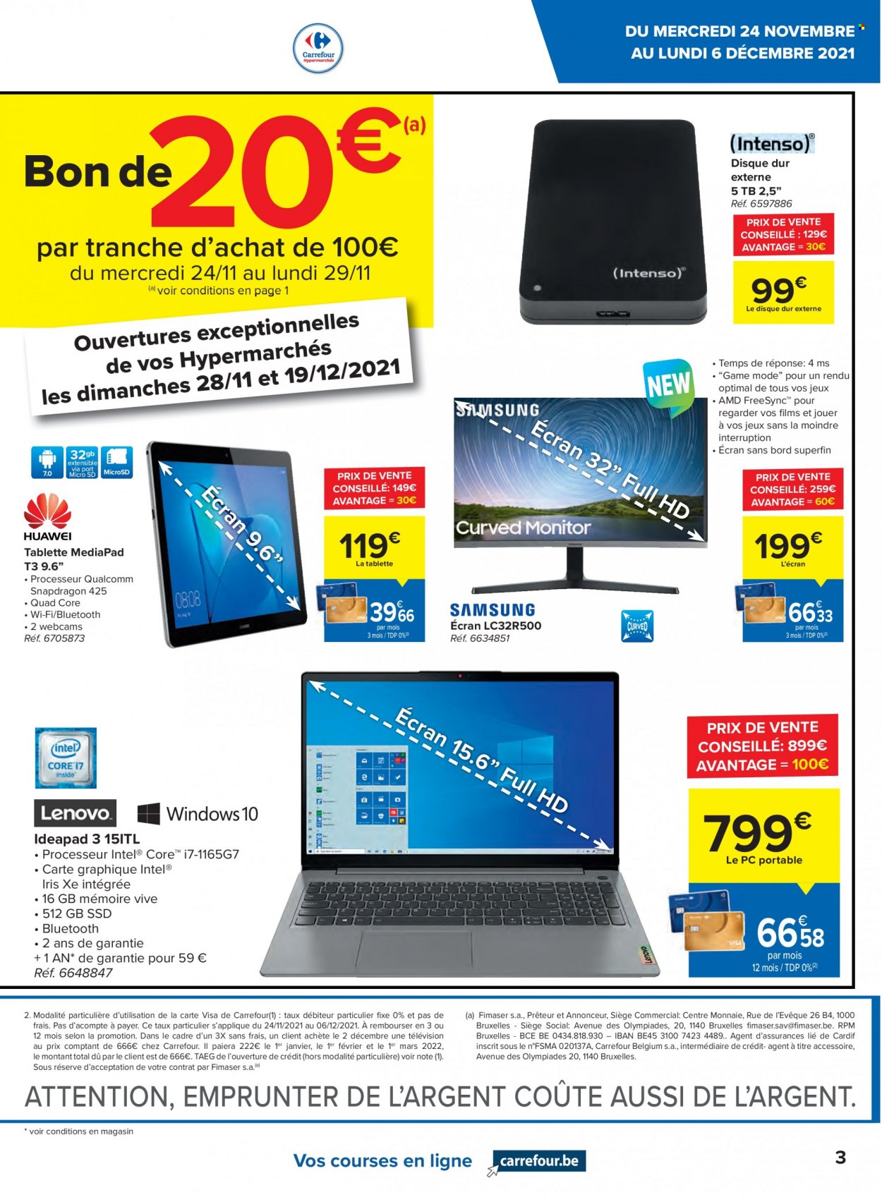 Catalogue Carrefour hypermarkt - 24.11.2021 - 6.12.2021. Page 3.