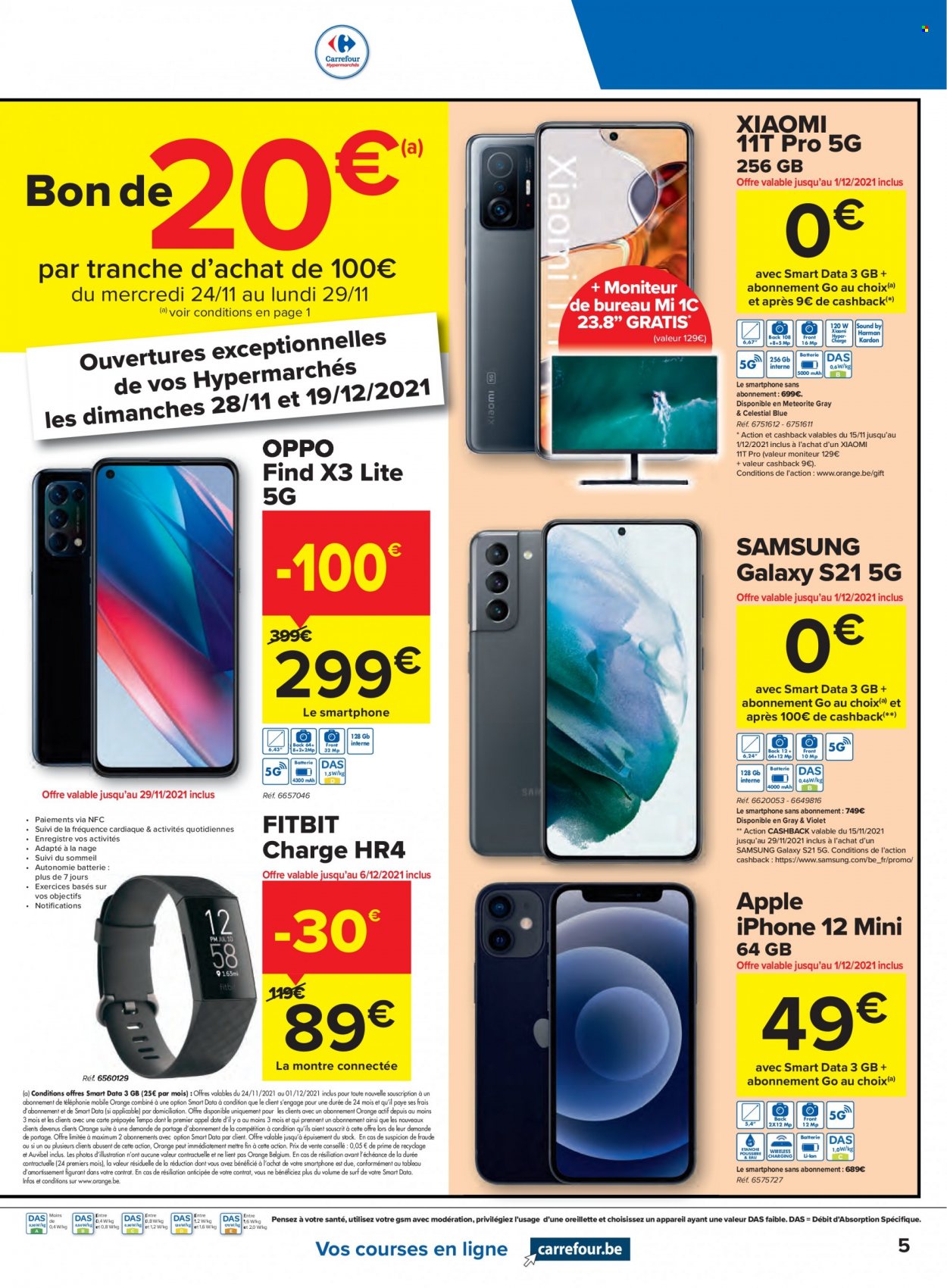 Catalogue Carrefour hypermarkt - 24.11.2021 - 6.12.2021. Page 5.