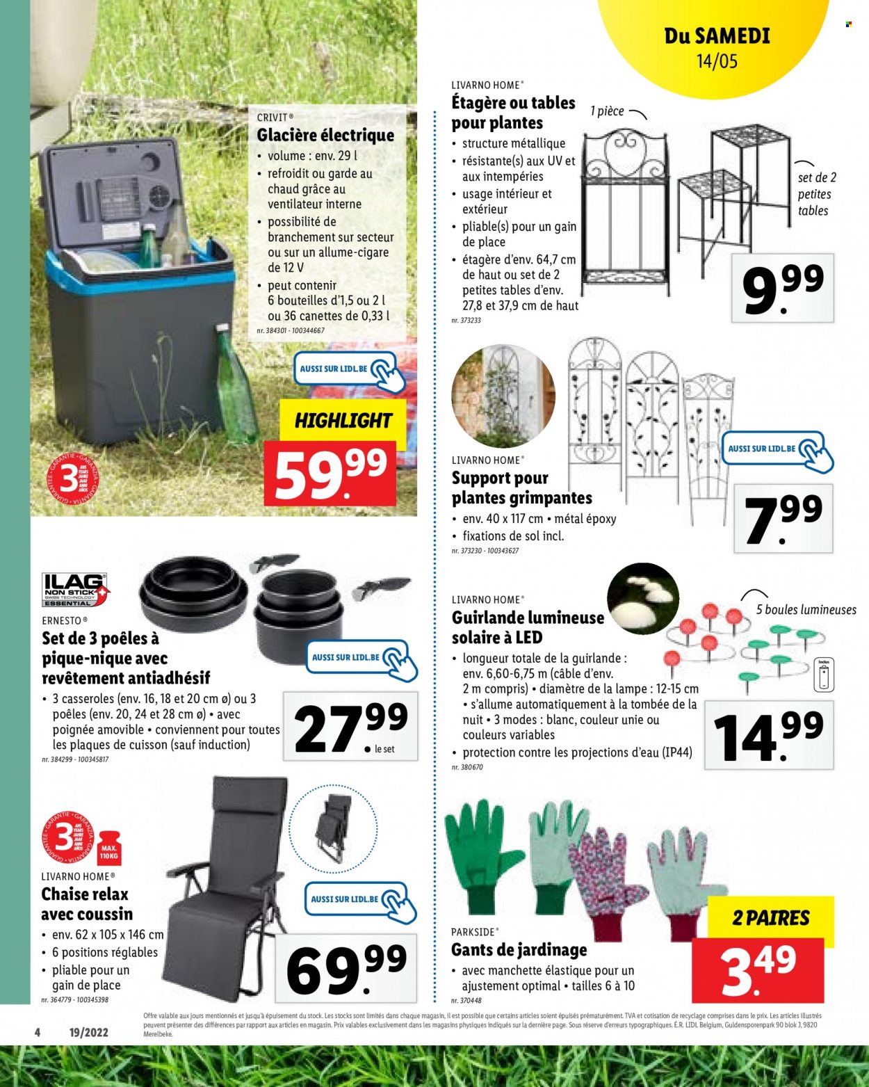 Catalogue Lidl. Page 4.
