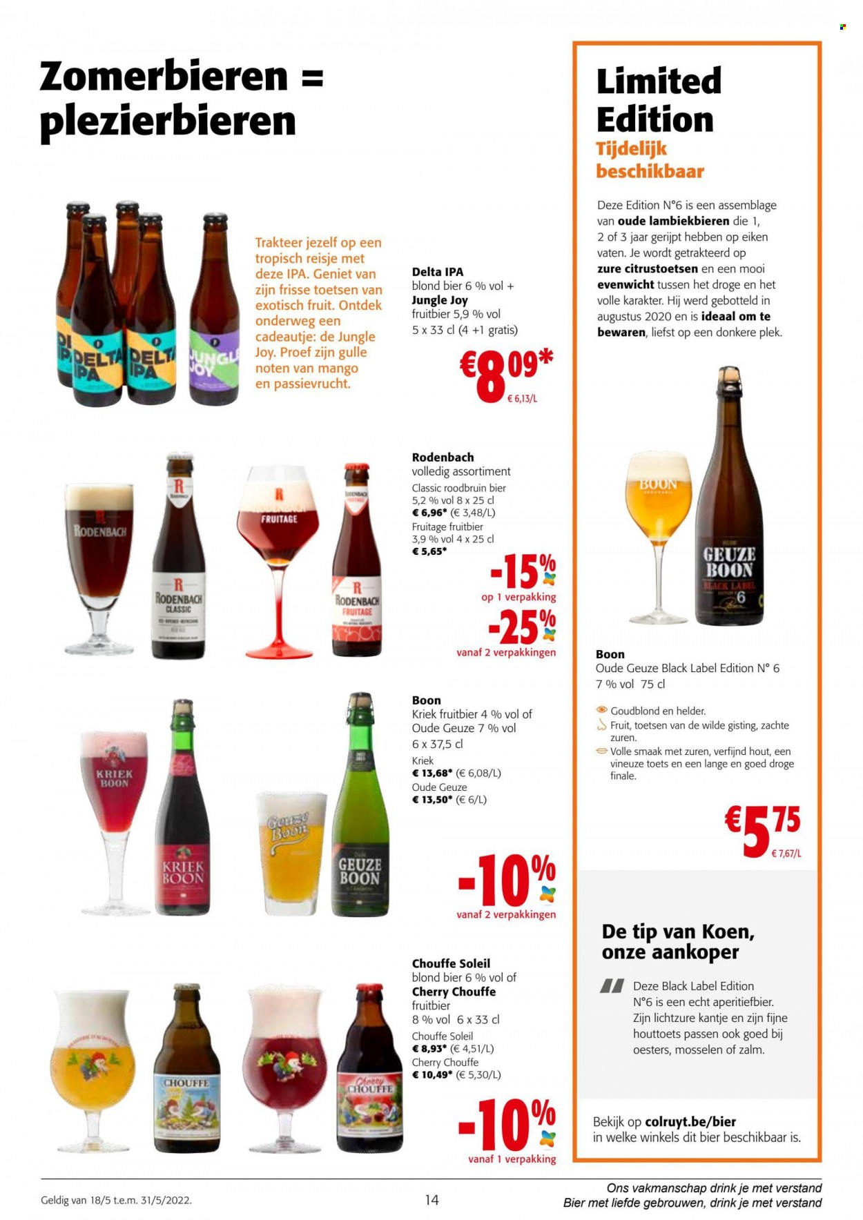 Catalogue Colruyt - 18.5.2022 - 31.5.2022. Page 14.