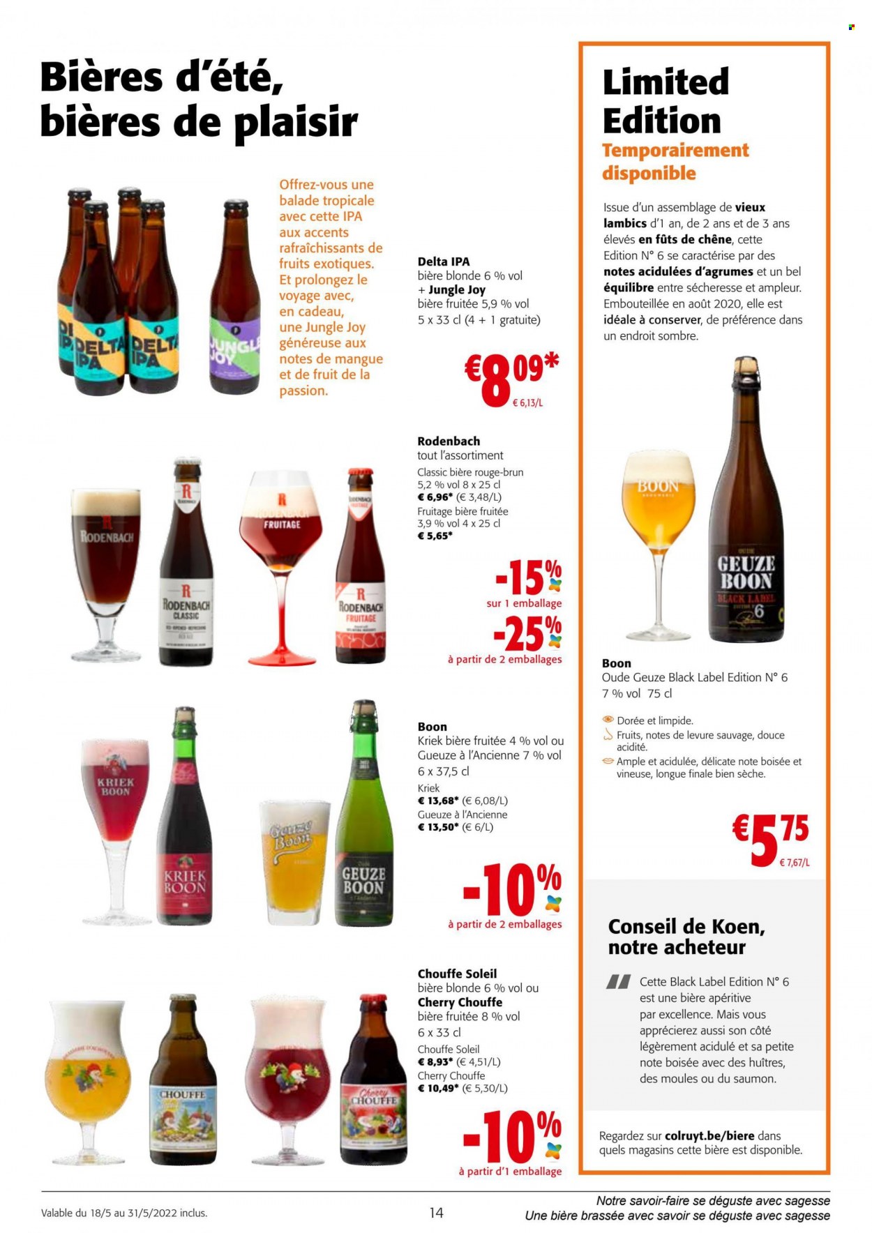 Catalogue Colruyt - 18.5.2022 - 31.5.2022. Page 14.