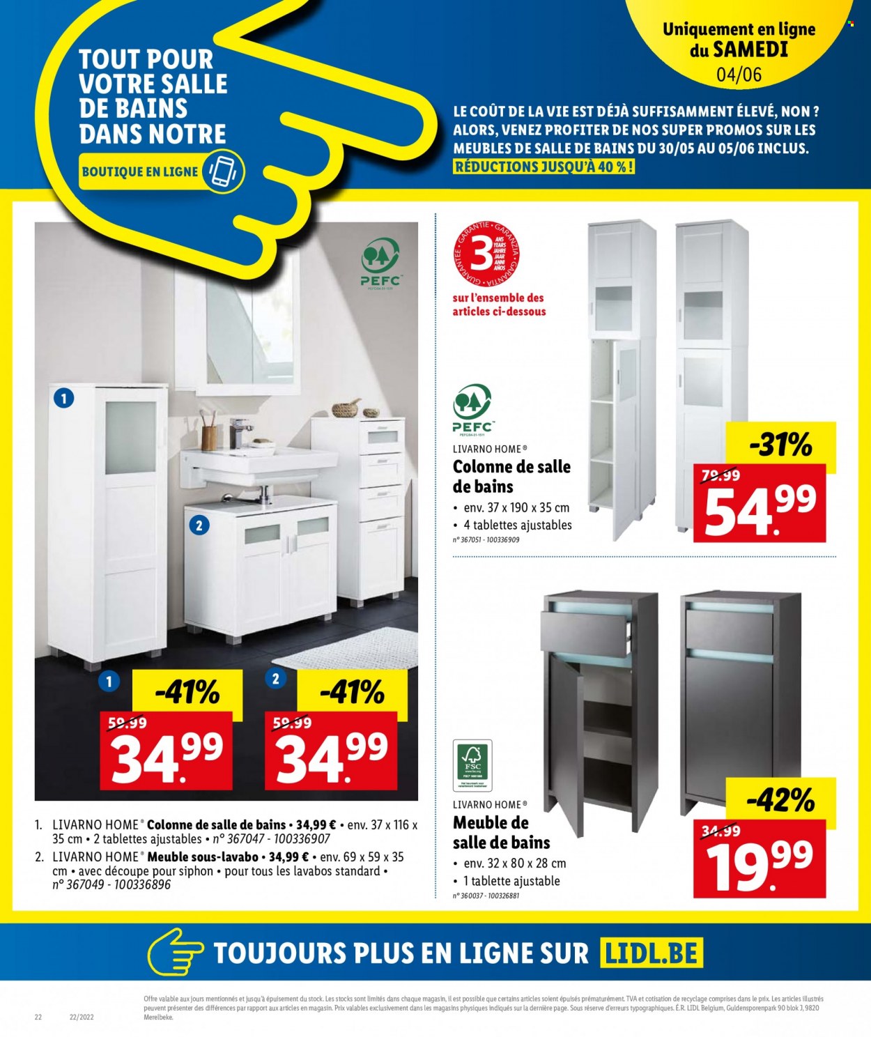 Catalogue Lidl - 30.5.2022 - 4.6.2022. Page 22.