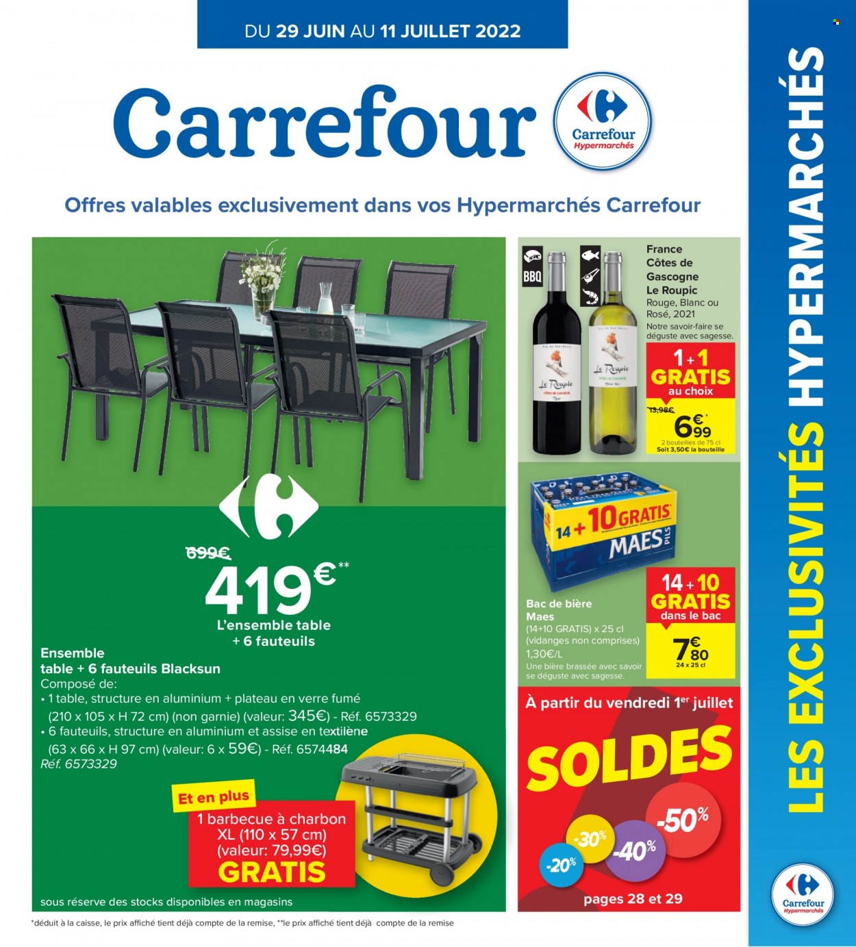 Catalogue Carrefour hypermarkt - 29.6.2022 - 11.7.2022. Page 1.