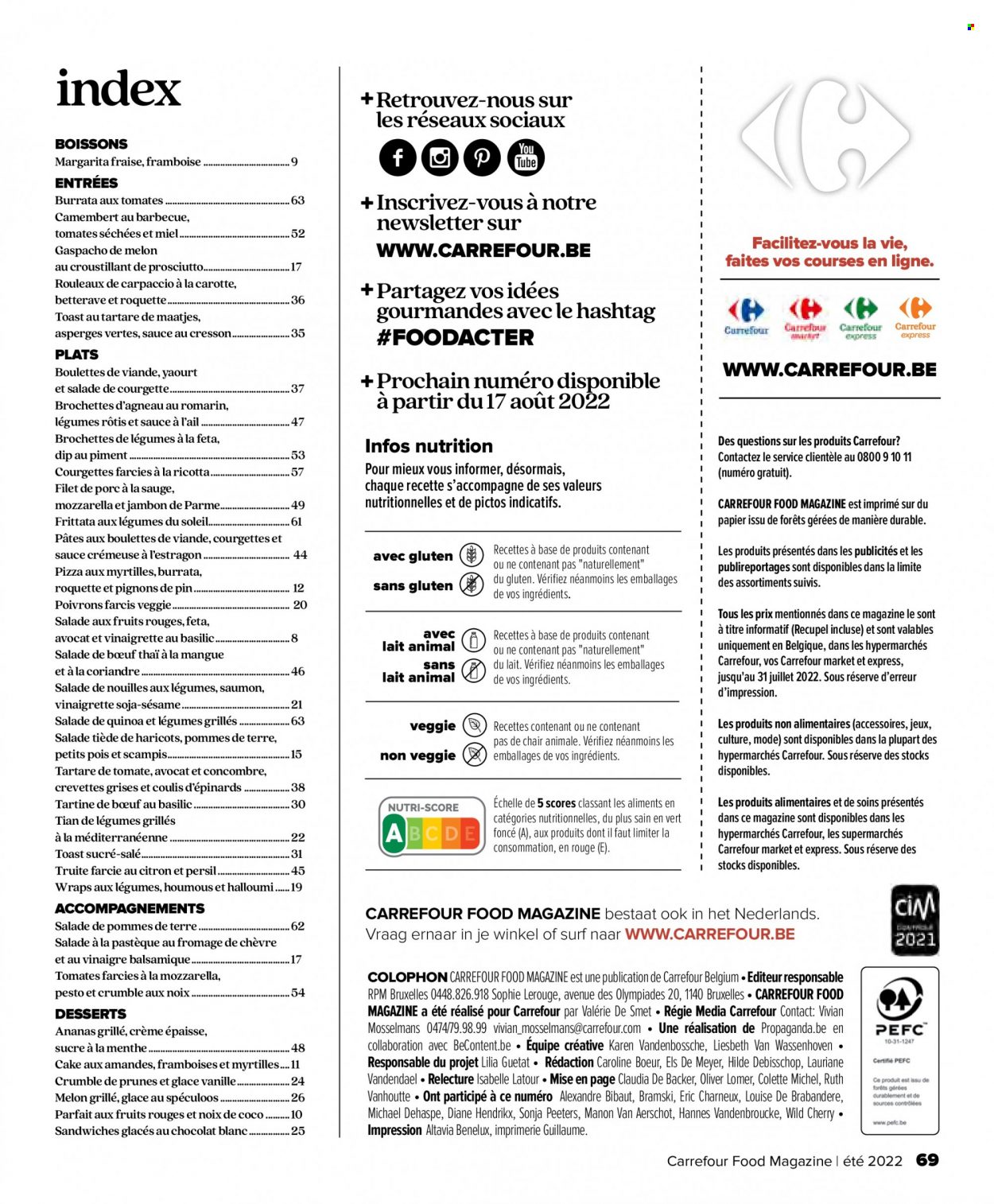 Catalogue Carrefour - 29.6.2022 - 17.8.2022. Page 69.