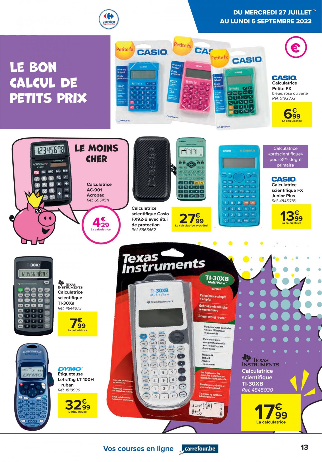 Catalogue Carrefour hypermarkt - 27.7.2022 - 5.9.2022. Page 13.
