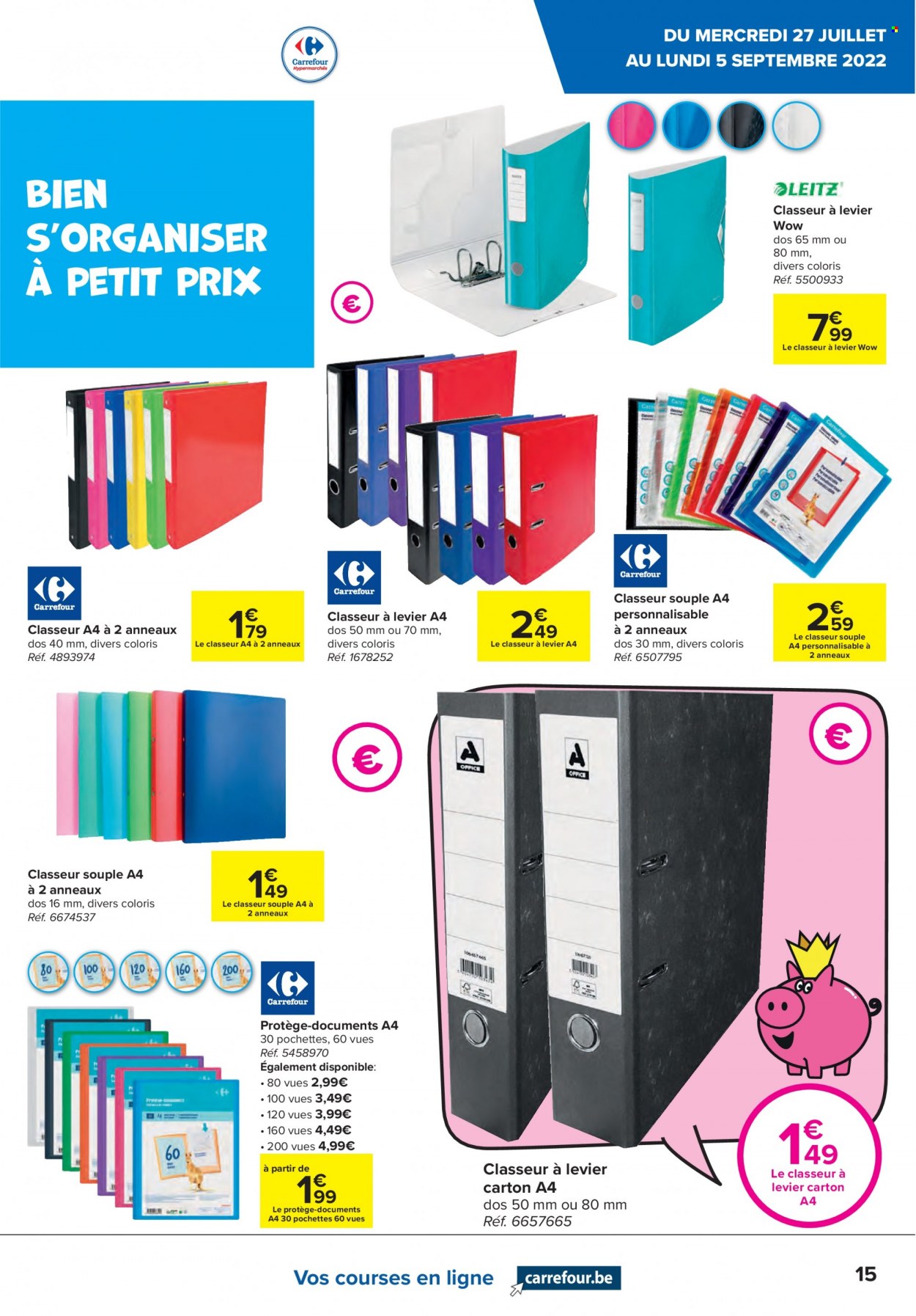 Catalogue Carrefour hypermarkt - 27.7.2022 - 5.9.2022. Page 15.