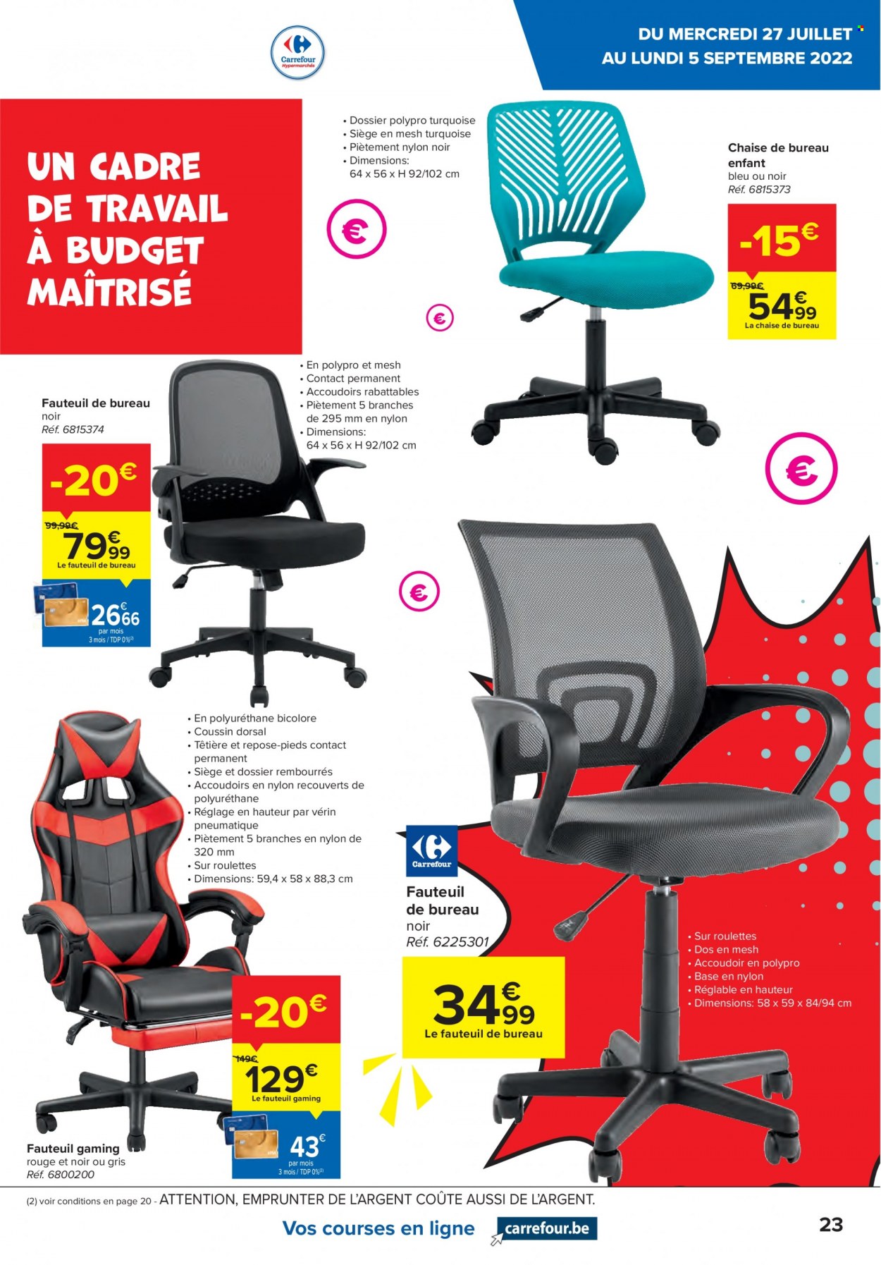 Catalogue Carrefour hypermarkt - 27.7.2022 - 5.9.2022. Page 23.
