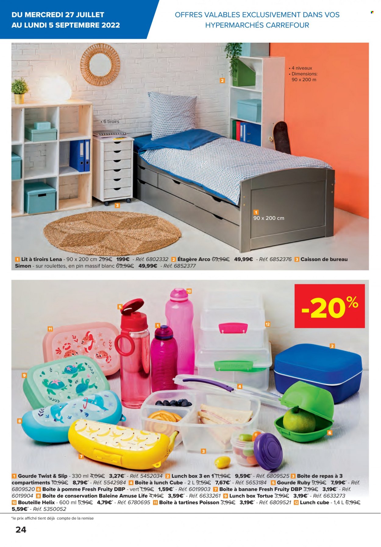 Catalogue Carrefour hypermarkt - 27.7.2022 - 5.9.2022. Page 24.