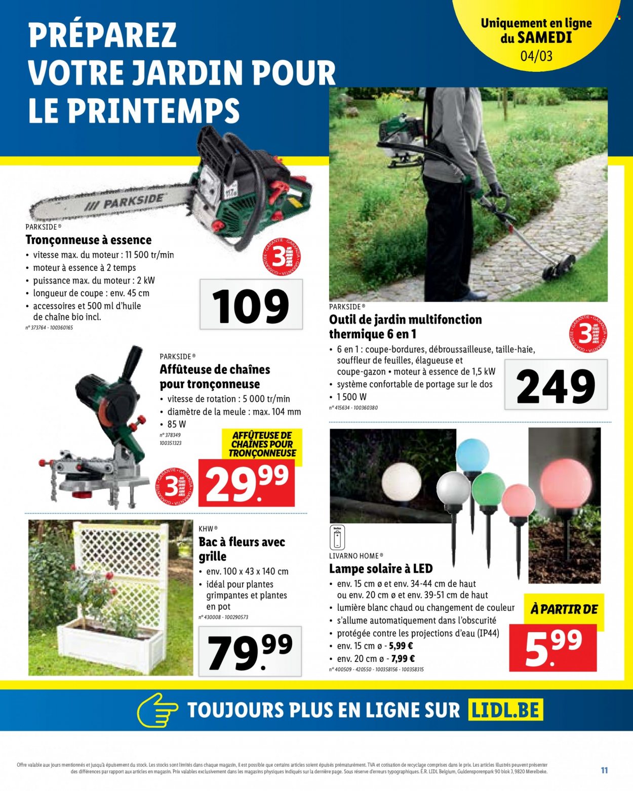 Catalogue Lidl. Page 11.