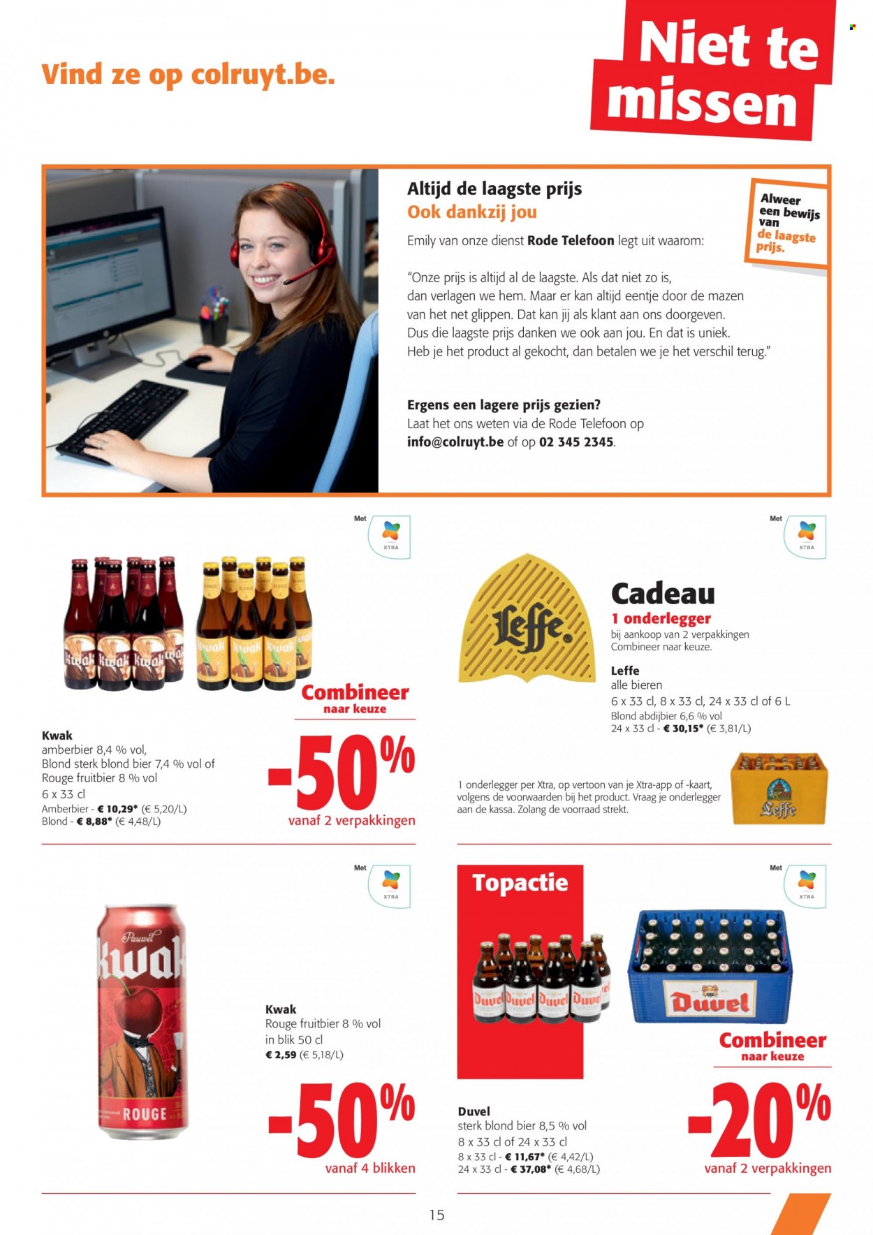 Catalogue Colruyt - 22.3.2023 - 4.4.2023. Page 15.