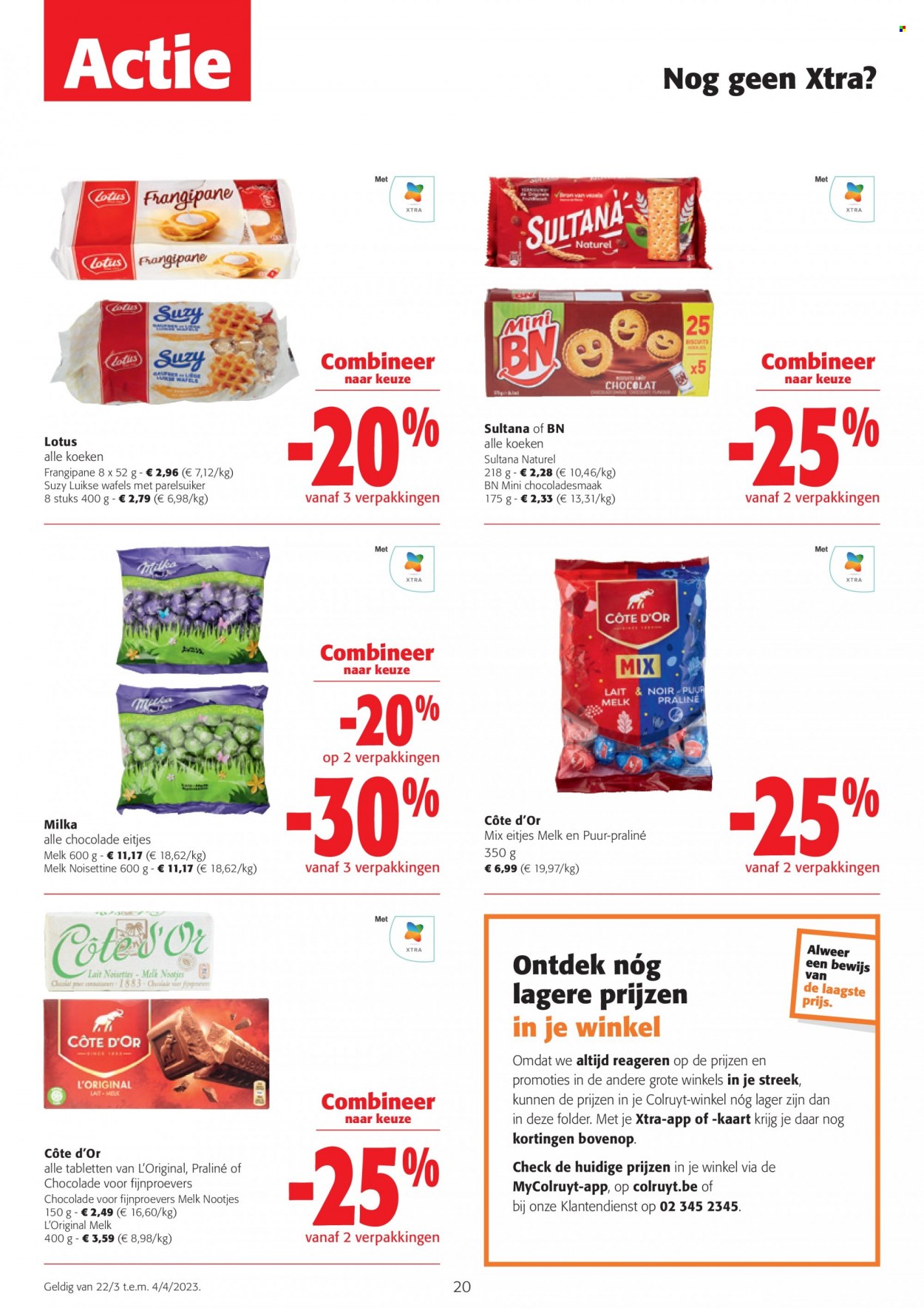 Catalogue Colruyt - 22.3.2023 - 4.4.2023. Page 20.