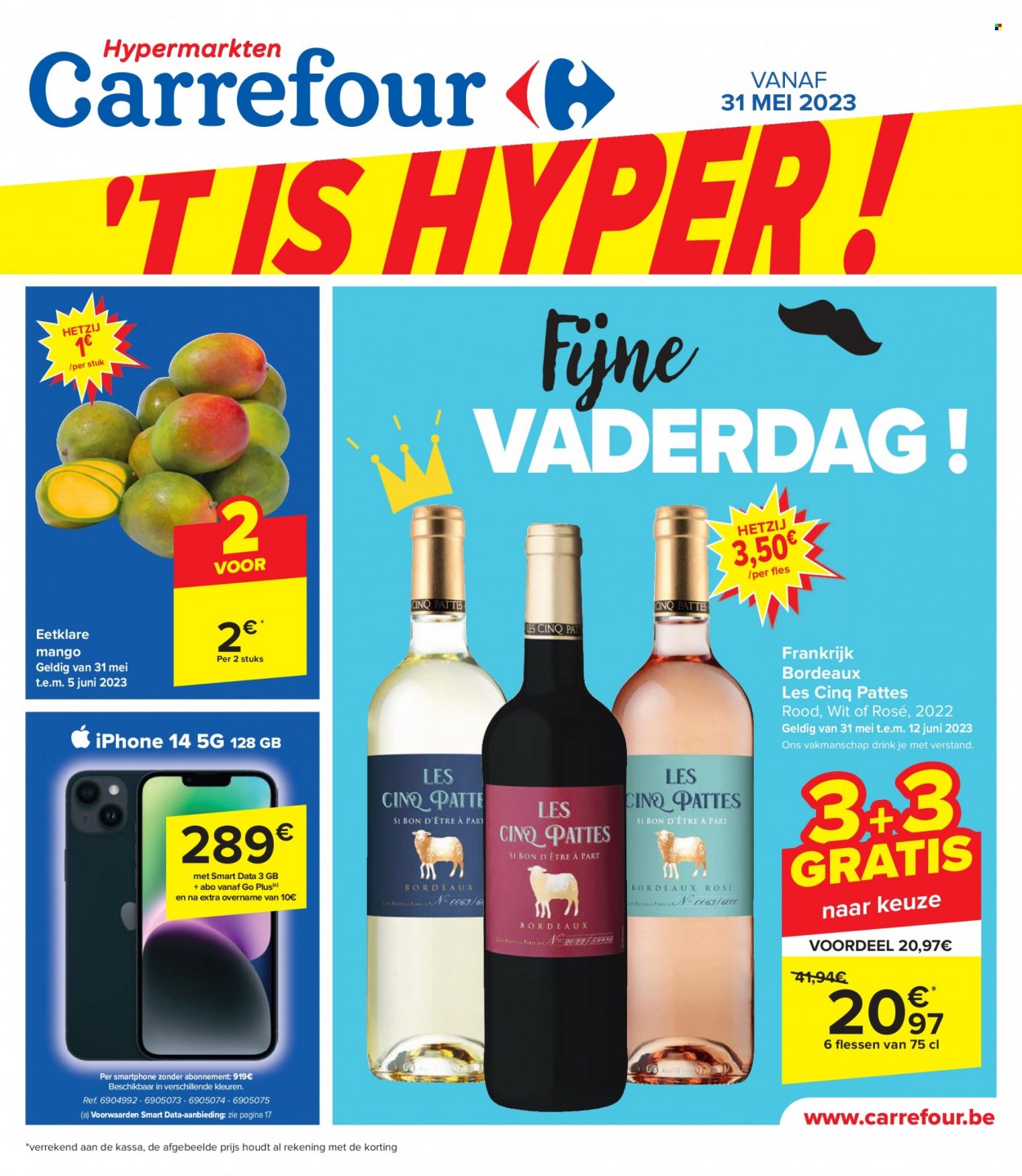 Catalogue Carrefour hypermarkt - 31.5.2023 - 12.6.2023. Page 1.