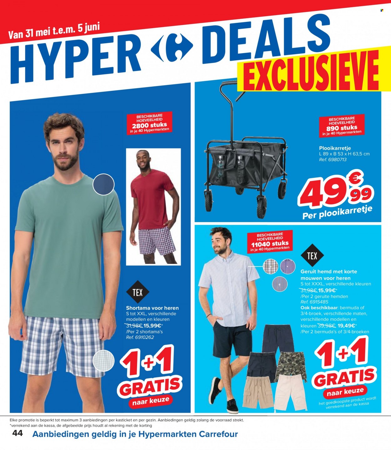 Catalogue Carrefour hypermarkt - 31.5.2023 - 12.6.2023. Page 44.