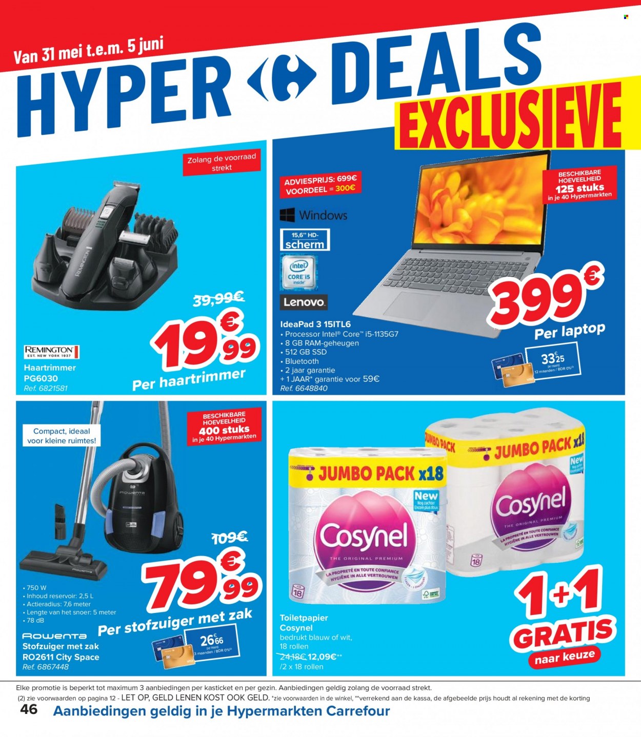 Catalogue Carrefour hypermarkt - 31.5.2023 - 12.6.2023. Page 46.