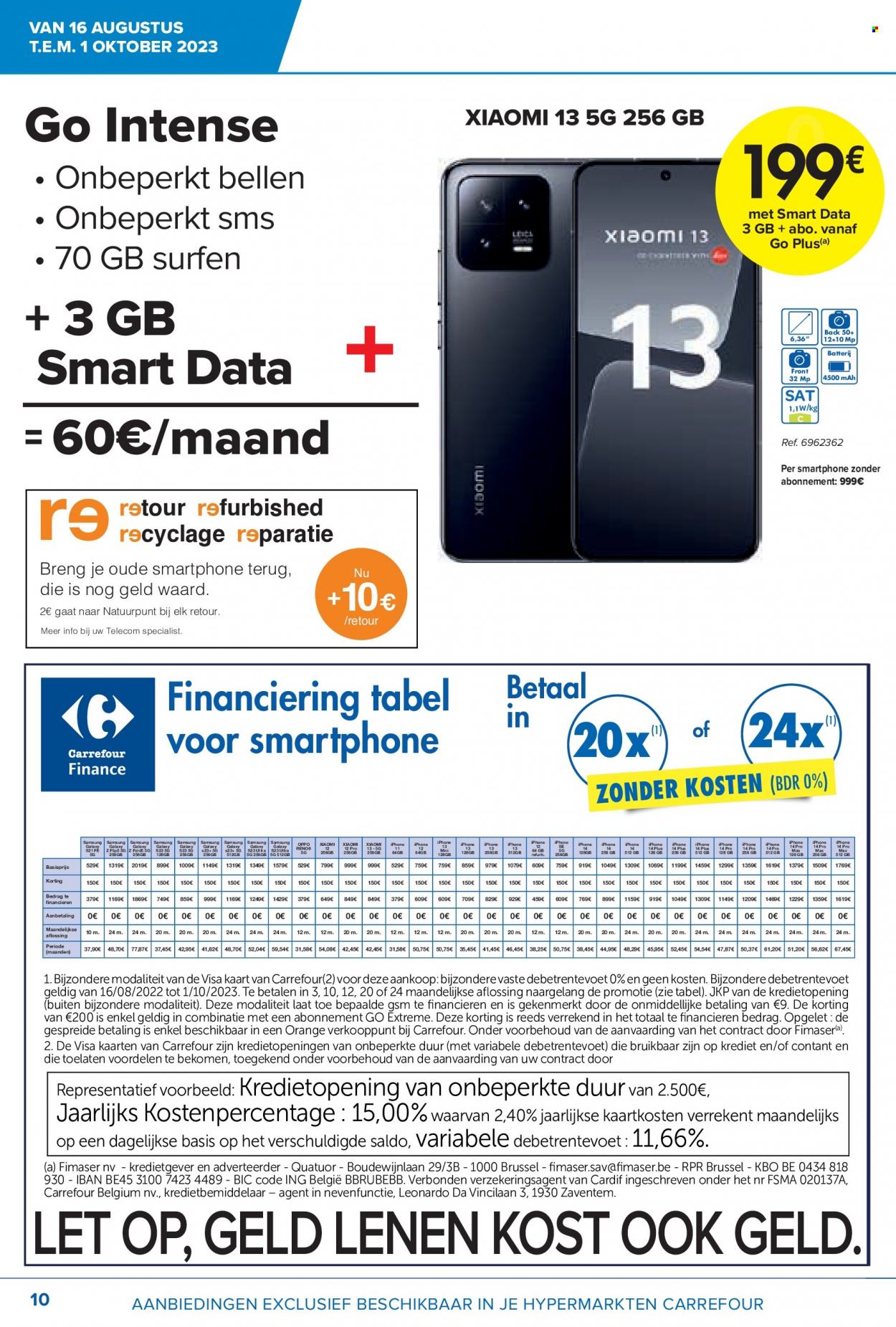 Catalogue Carrefour hypermarkt - 16.8.2023 - 1.10.2023. Page 10.
