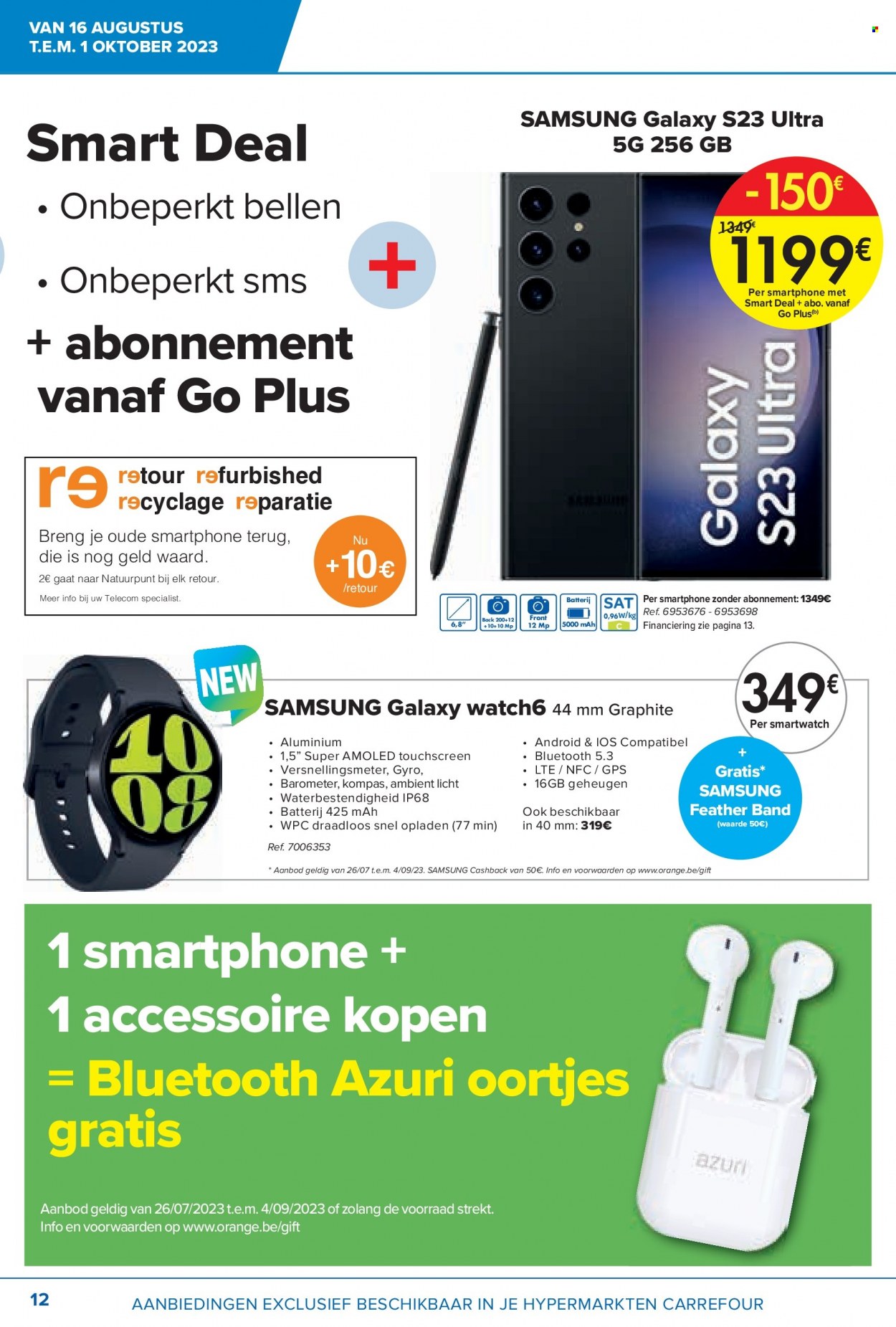 Catalogue Carrefour hypermarkt - 16.8.2023 - 1.10.2023. Page 12.