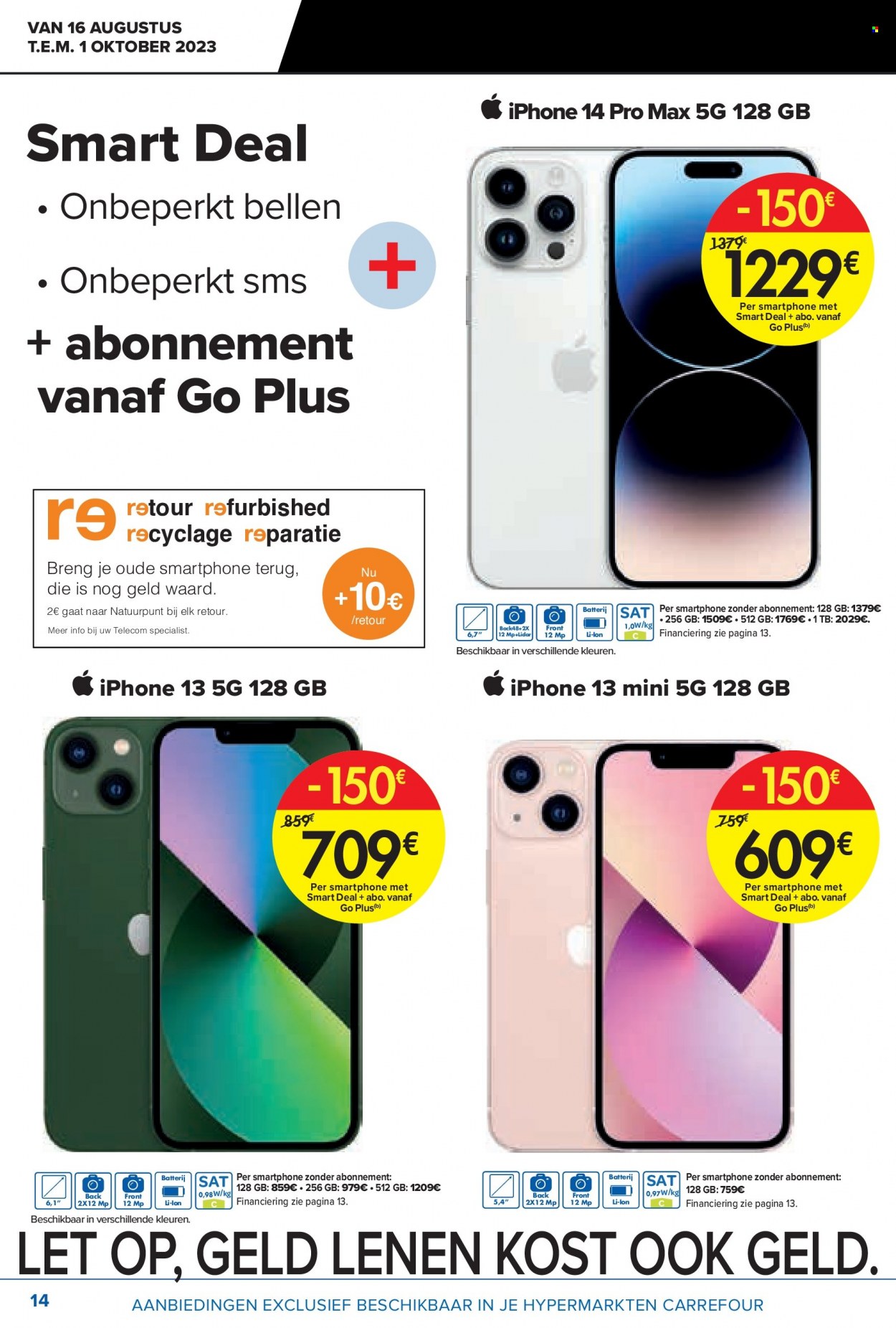 Catalogue Carrefour hypermarkt - 16.8.2023 - 1.10.2023. Page 14.