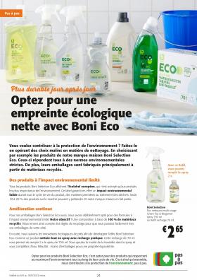 Colruyt - Optez pour une empreinte écologique nette avec Boni Eco