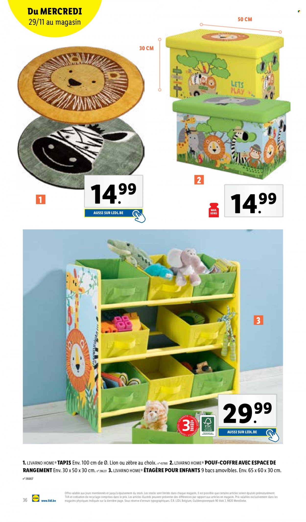 Catalogue Lidl. Page 36.