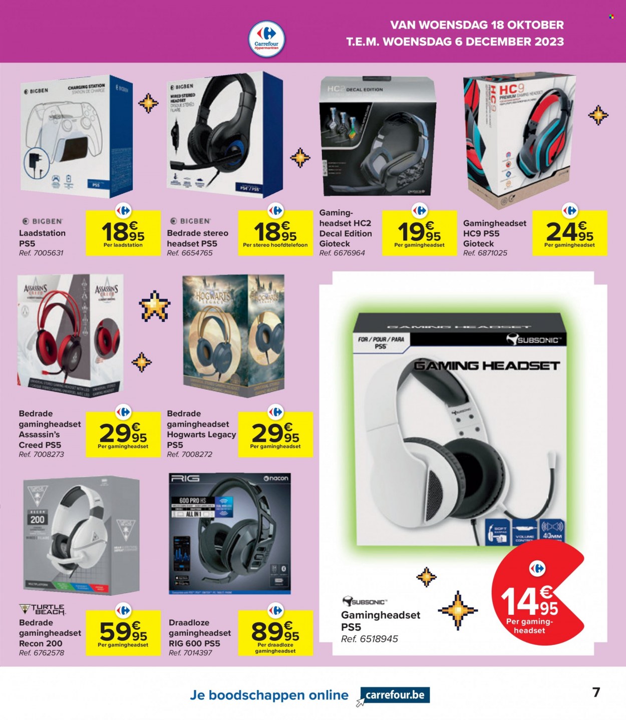 Catalogue Carrefour hypermarkt - 18.10.2023 - 6.12.2023. Page 7.