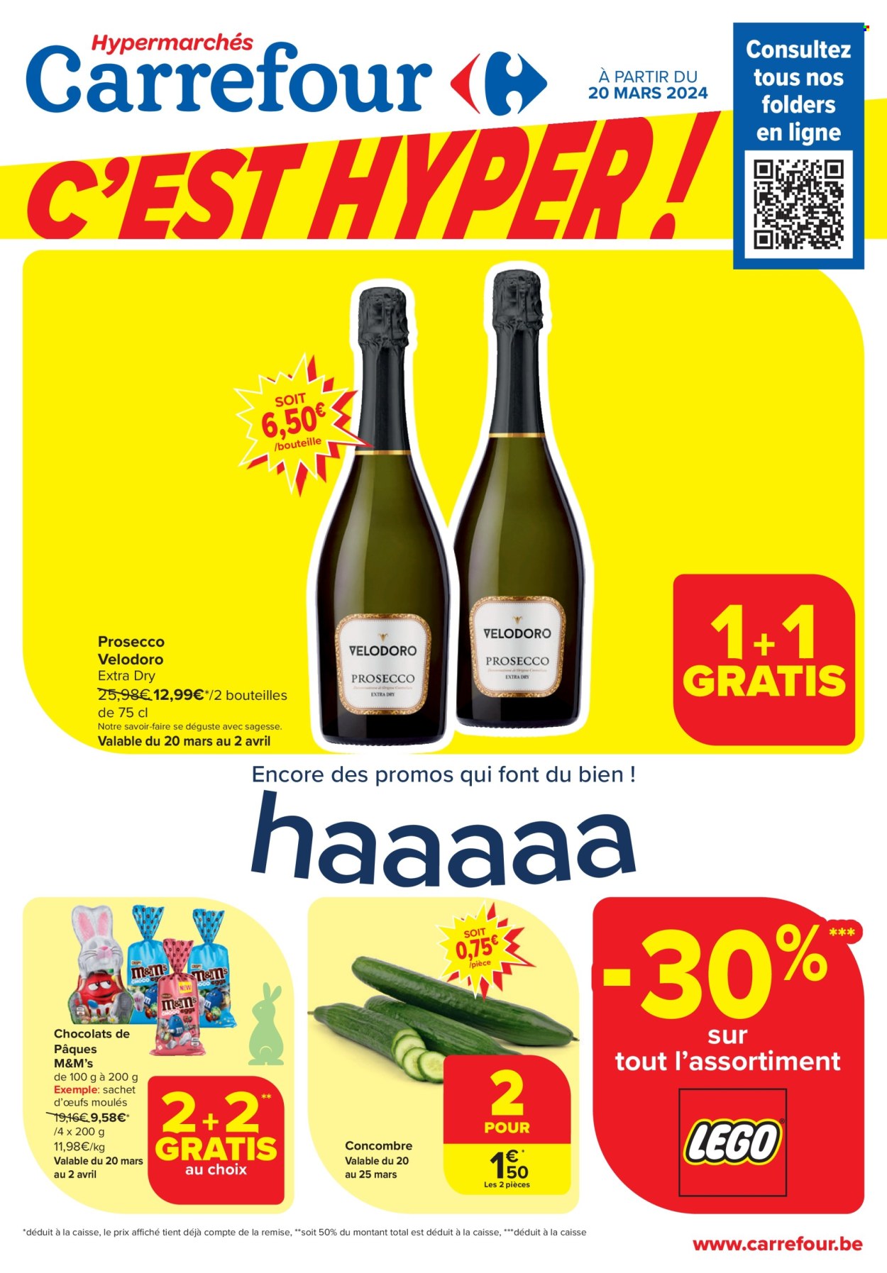 Catalogue Carrefour hypermarkt - 20.3.2024 - 2.4.2024. Page 1.