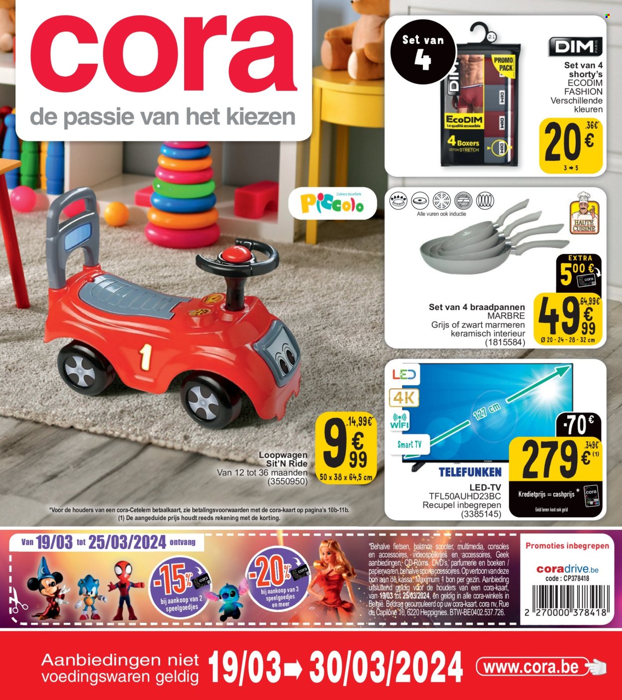 Catalogue Cora - 19.3.2024 - 30.3.2024. Page 1.