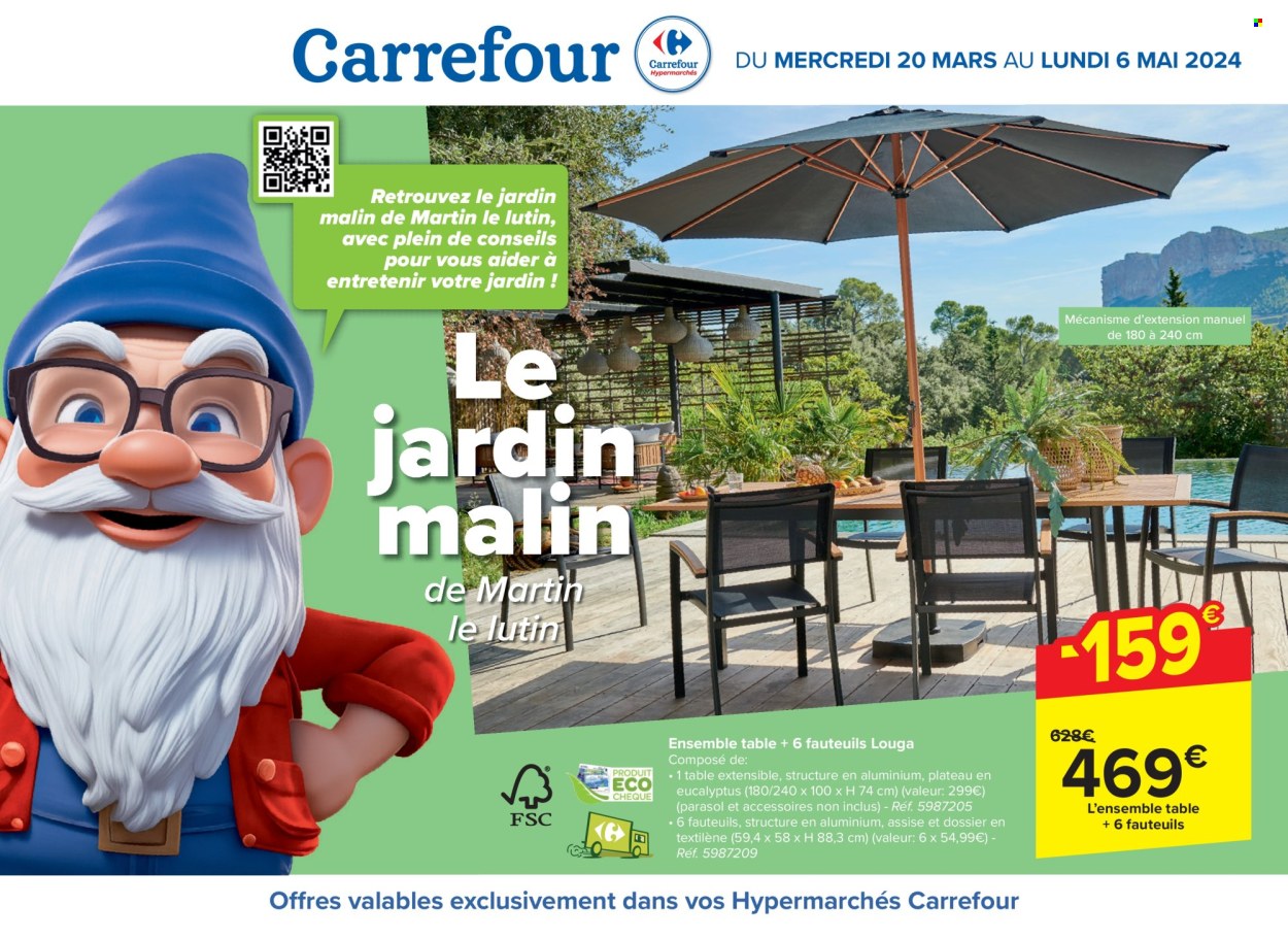 Catalogue Carrefour hypermarkt - 20.3.2024 - 6.5.2024. Page 1.