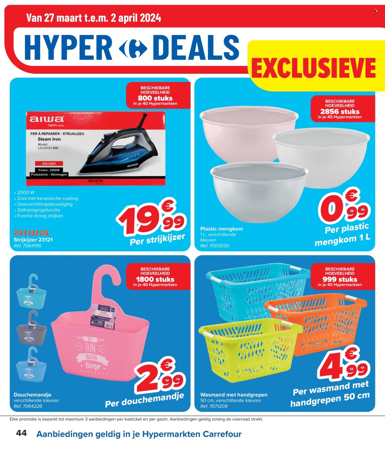 Catalogue Carrefour hypermarkt - 27.3.2024 - 8.4.2024. Page 44.