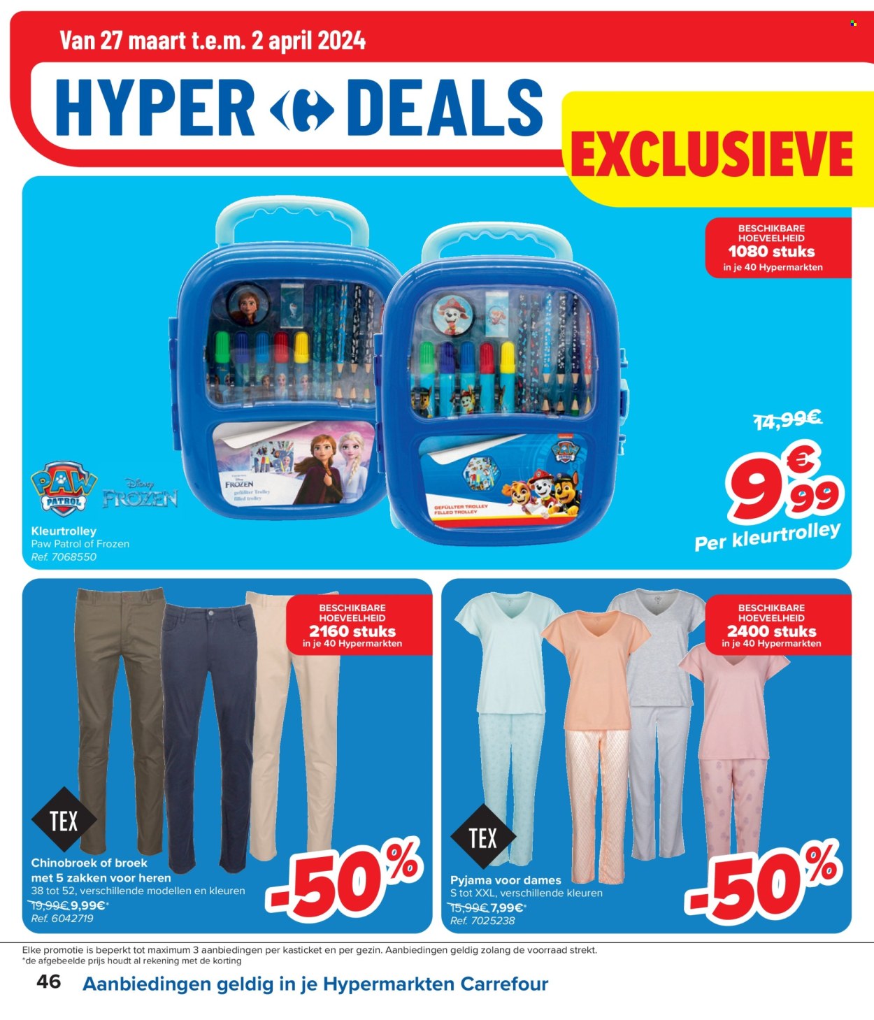 Catalogue Carrefour hypermarkt - 27.3.2024 - 8.4.2024. Page 46.