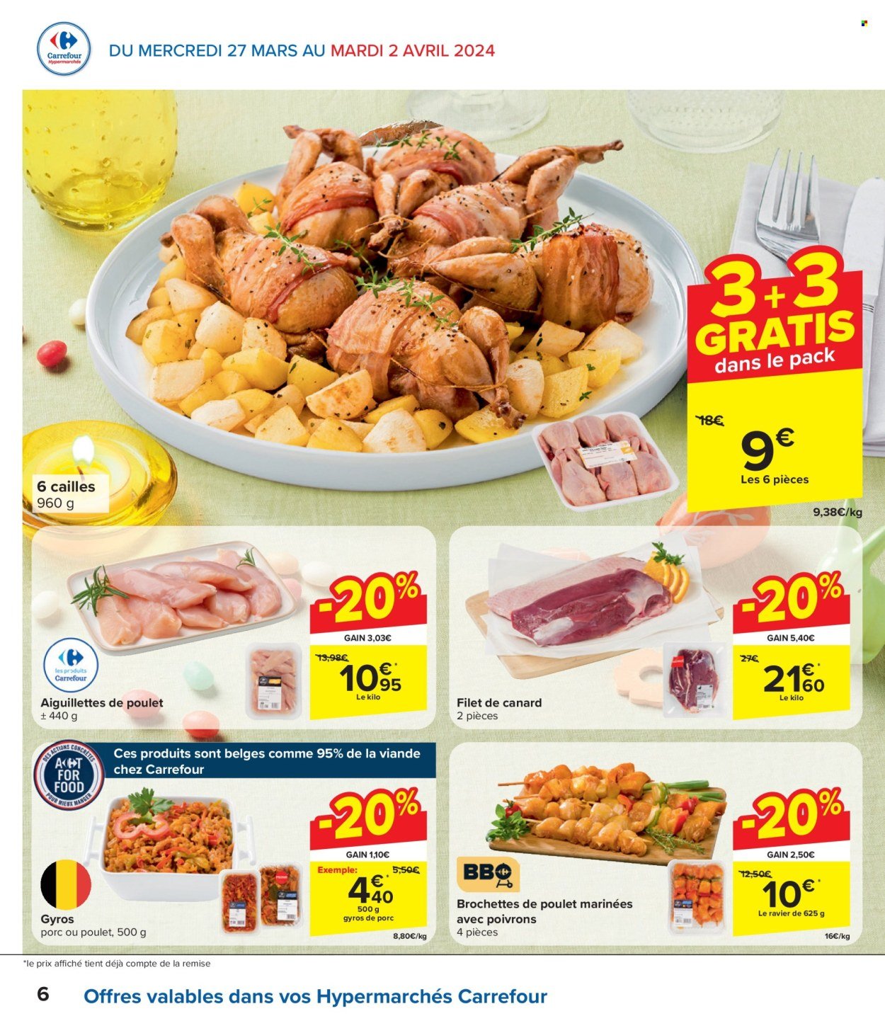 Catalogue Carrefour hypermarkt - 27.3.2024 - 8.4.2024. Page 6.