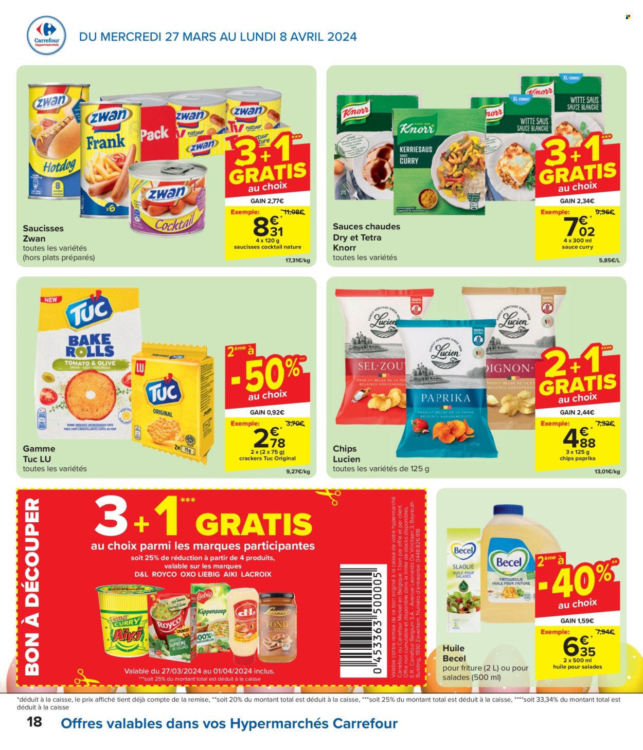 Catalogue Carrefour hypermarkt - 27.3.2024 - 8.4.2024. Page 18.