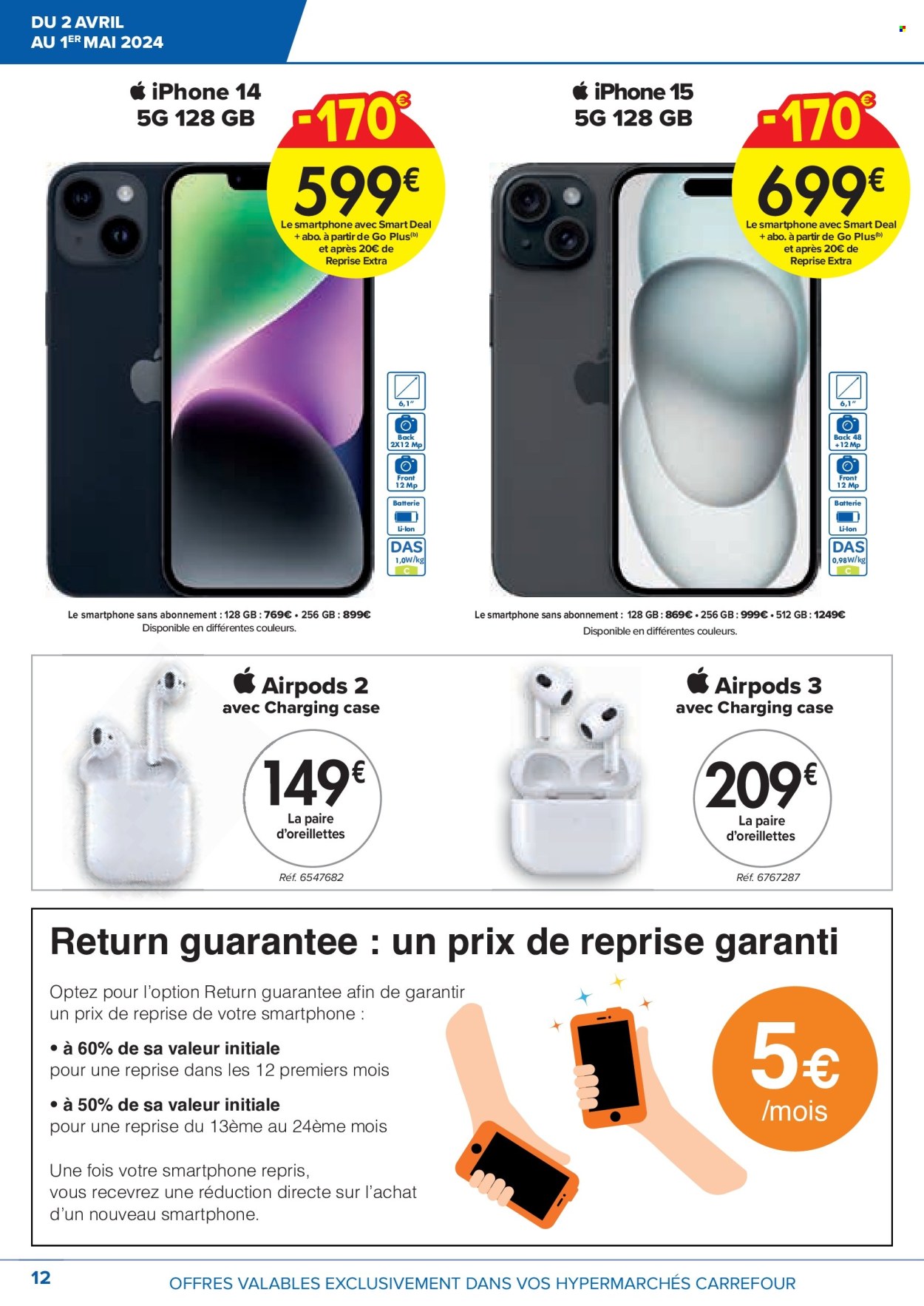 Catalogue Carrefour hypermarkt - 2.4.2024 - 1.5.2024. Page 12.