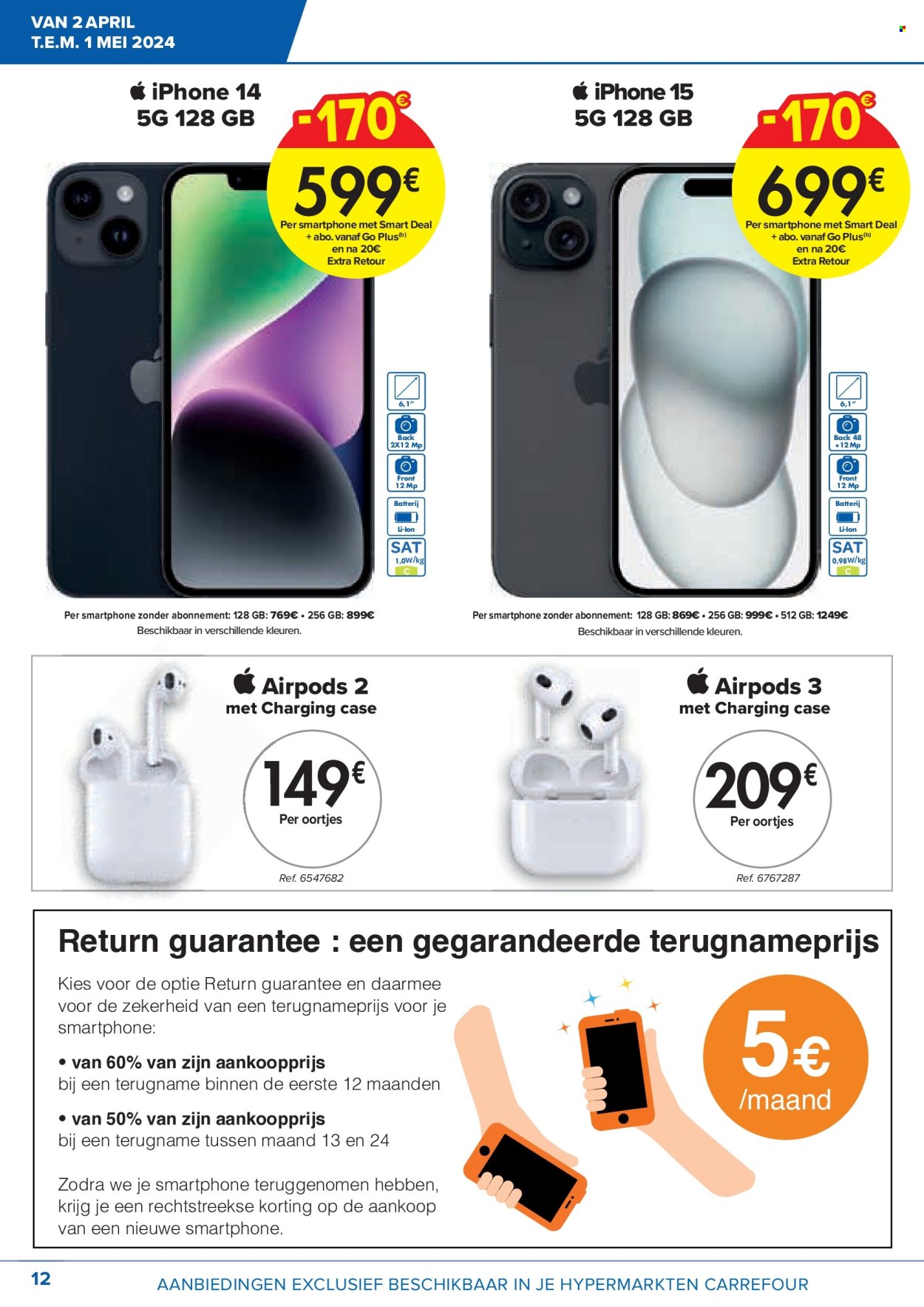 Catalogue Carrefour hypermarkt - 2.4.2024 - 1.5.2024. Page 12.