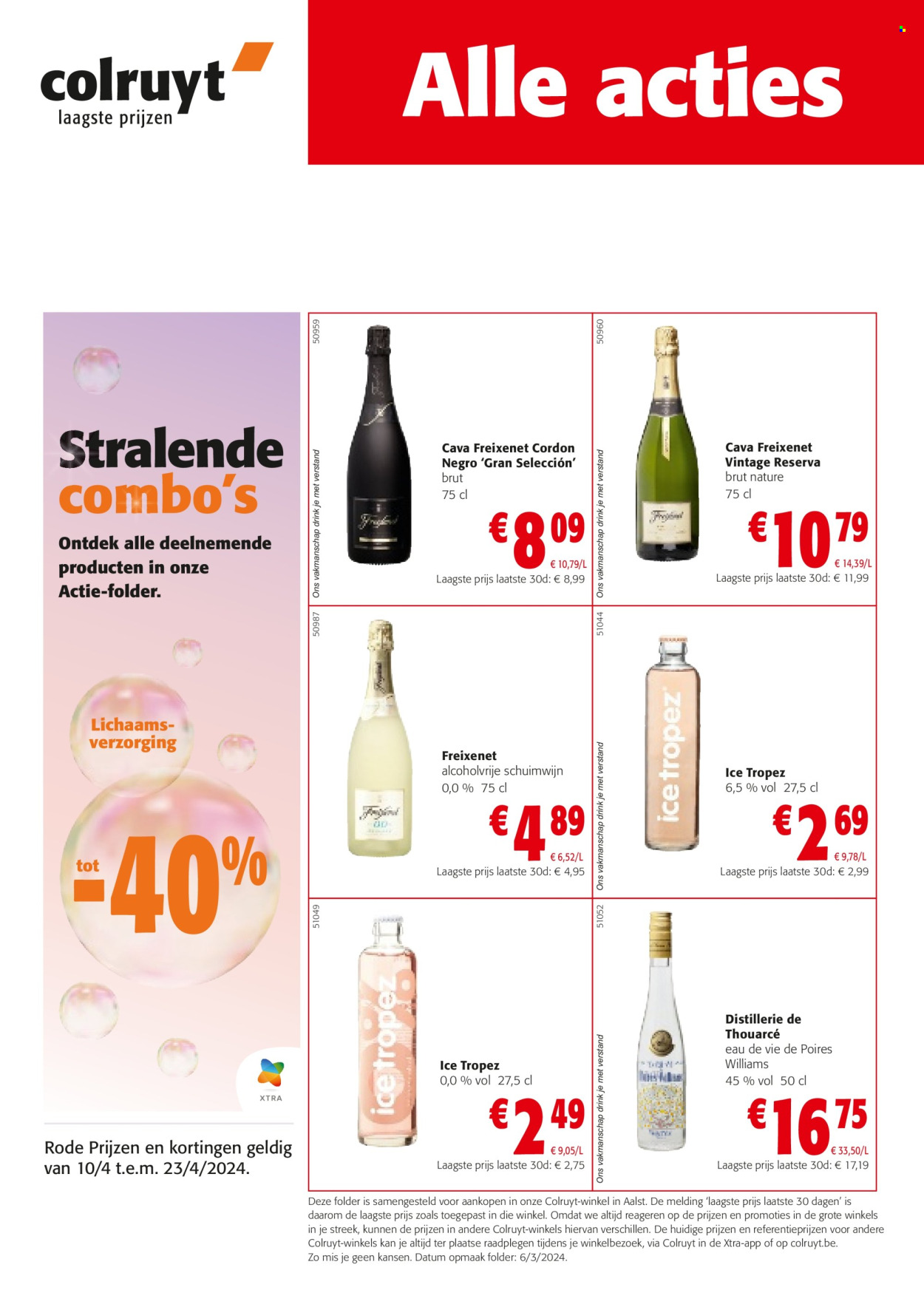 Catalogue Colruyt - 10.4.2024 - 23.4.2024. Page 1.