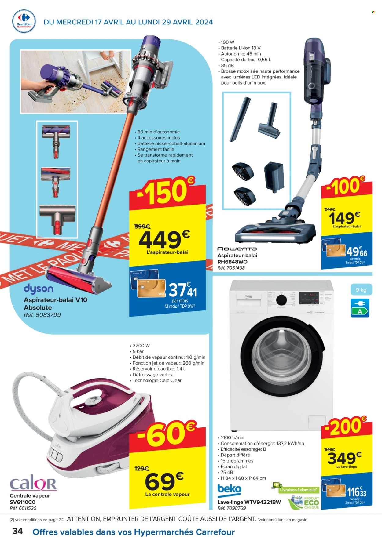 Catalogue Carrefour hypermarkt - 17.4.2024 - 29.4.2024. Page 34.