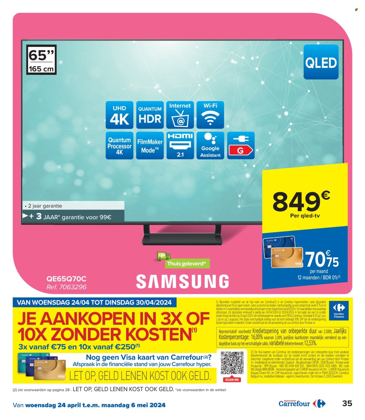 Catalogue Carrefour hypermarkt - 24.4.2024 - 6.5.2024. Page 35.